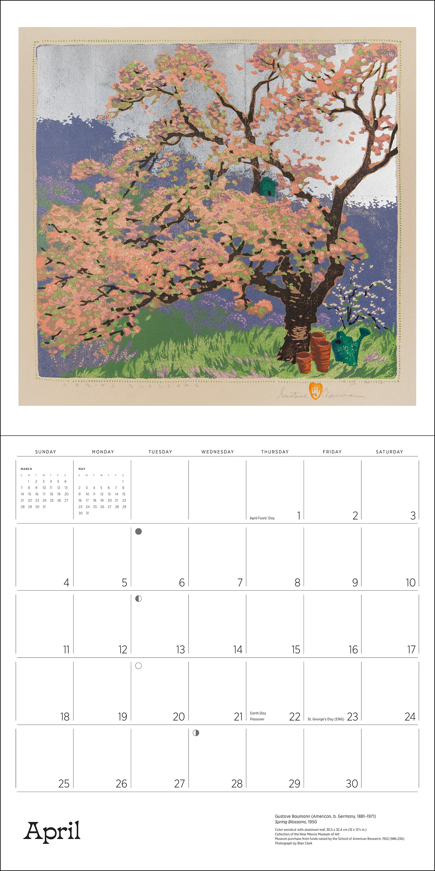 A Small, Untroubled World: The Art of Gustave Baumann 2027 Wall Calendar - Image 4