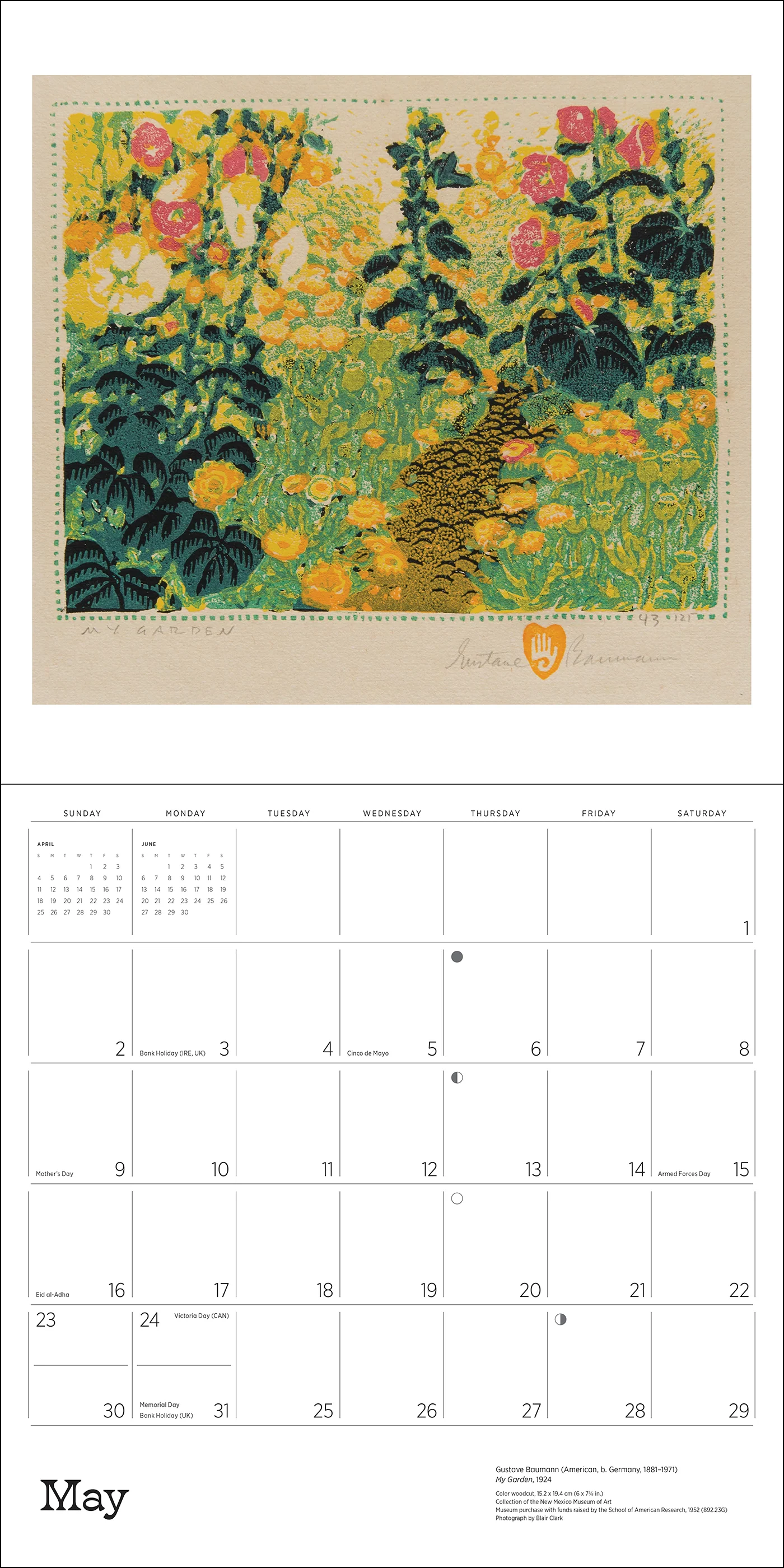 A Small, Untroubled World: The Art of Gustave Baumann 2027 Wall Calendar - Image 5