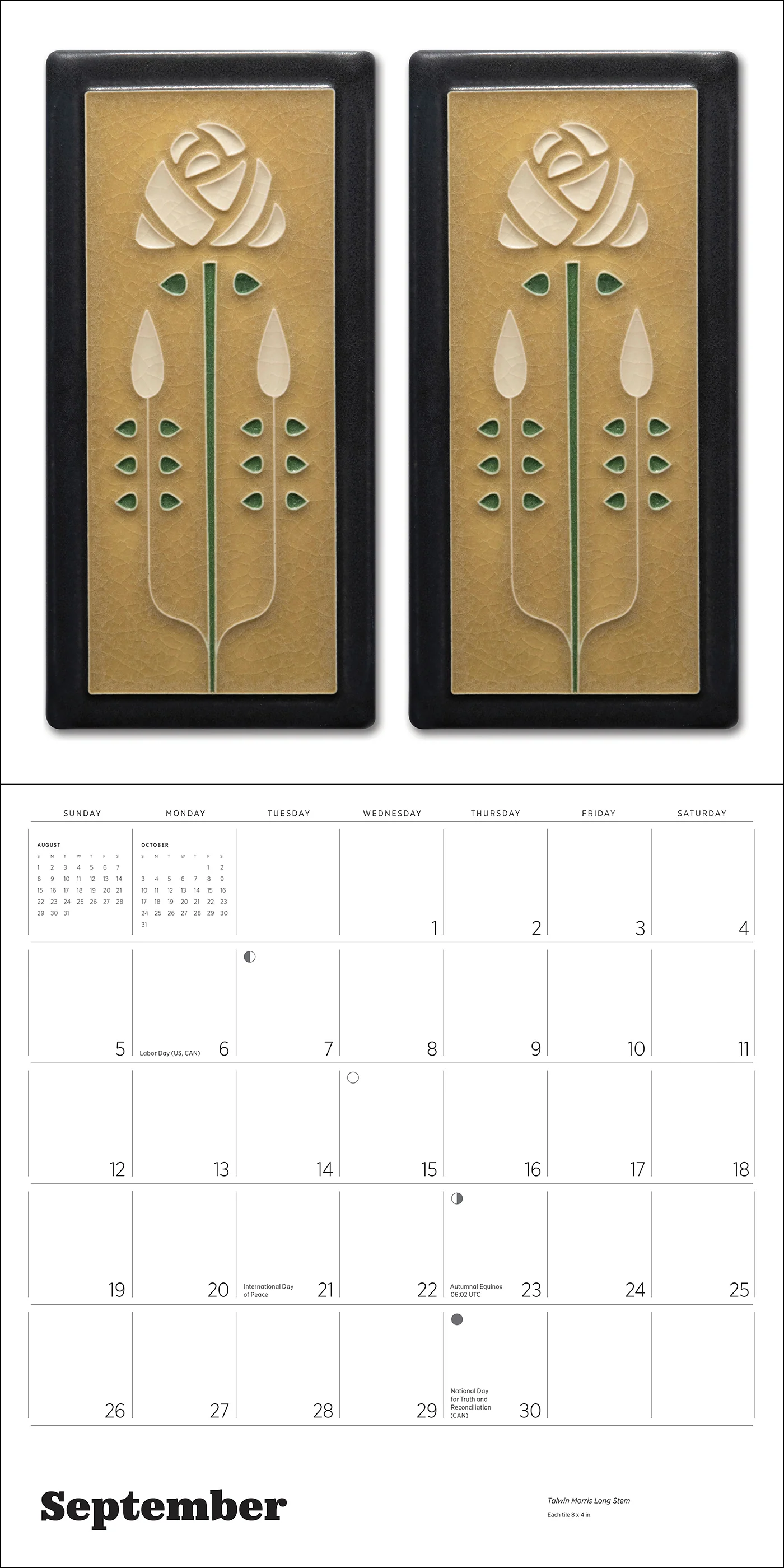 Arts & Crafts Tiles: Made by Motawi Tileworks 2027 Wall Calendar - Image 5