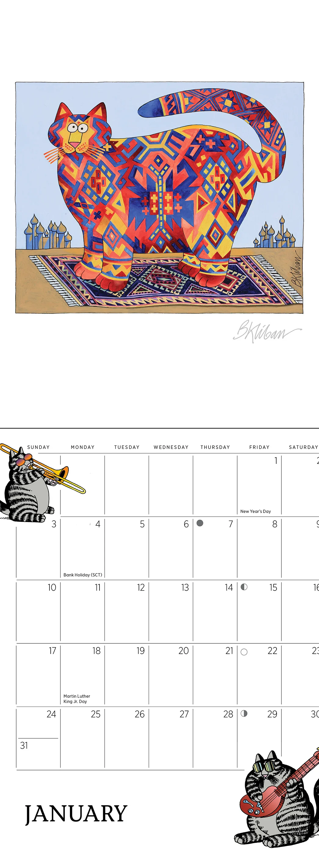 B. Kliban: CatCalendar 2027 Mini Wall Calendar - Image 3