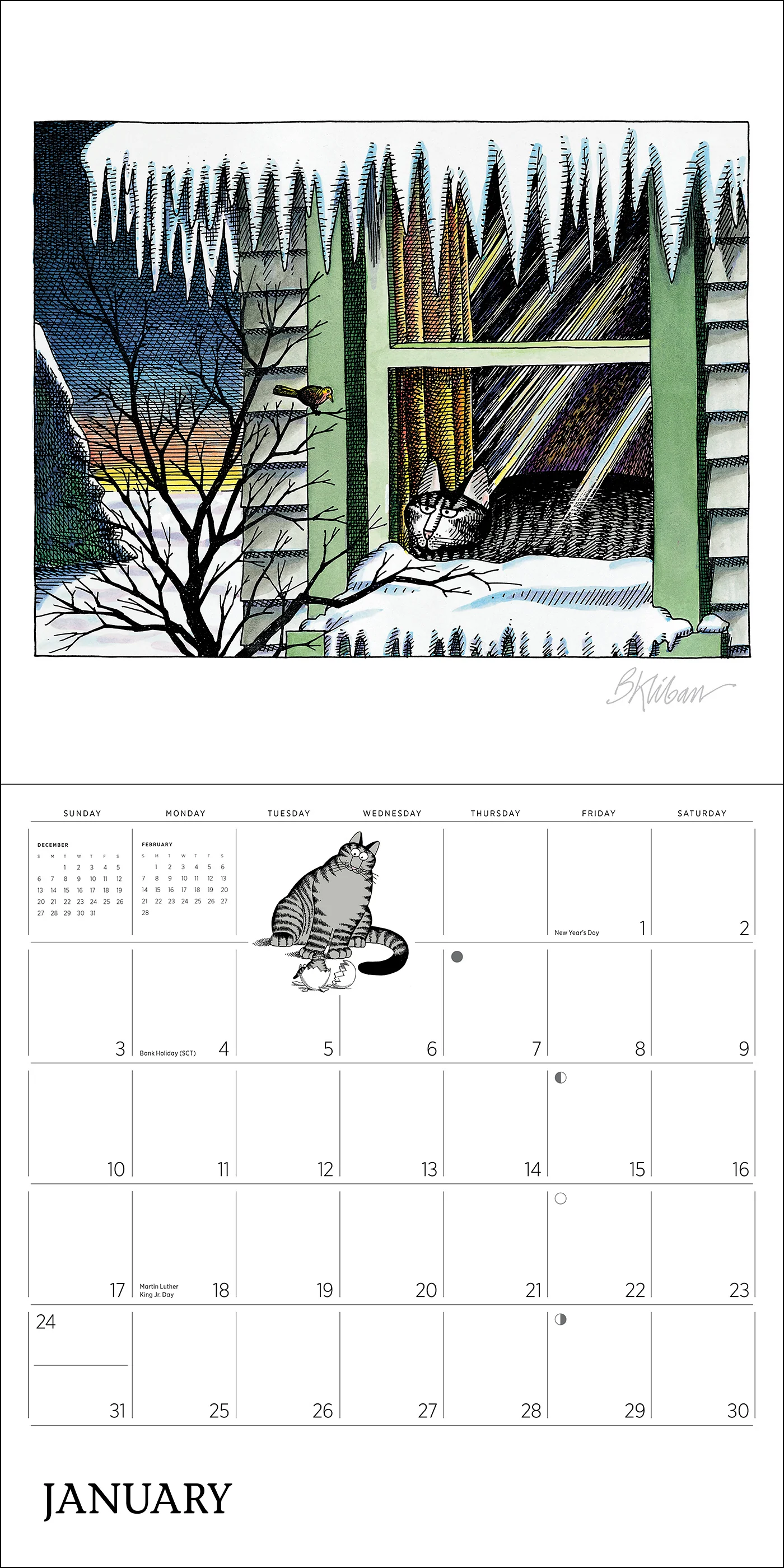 B. Kliban: CatCalendar 2027 Wall Calendar - Image 3
