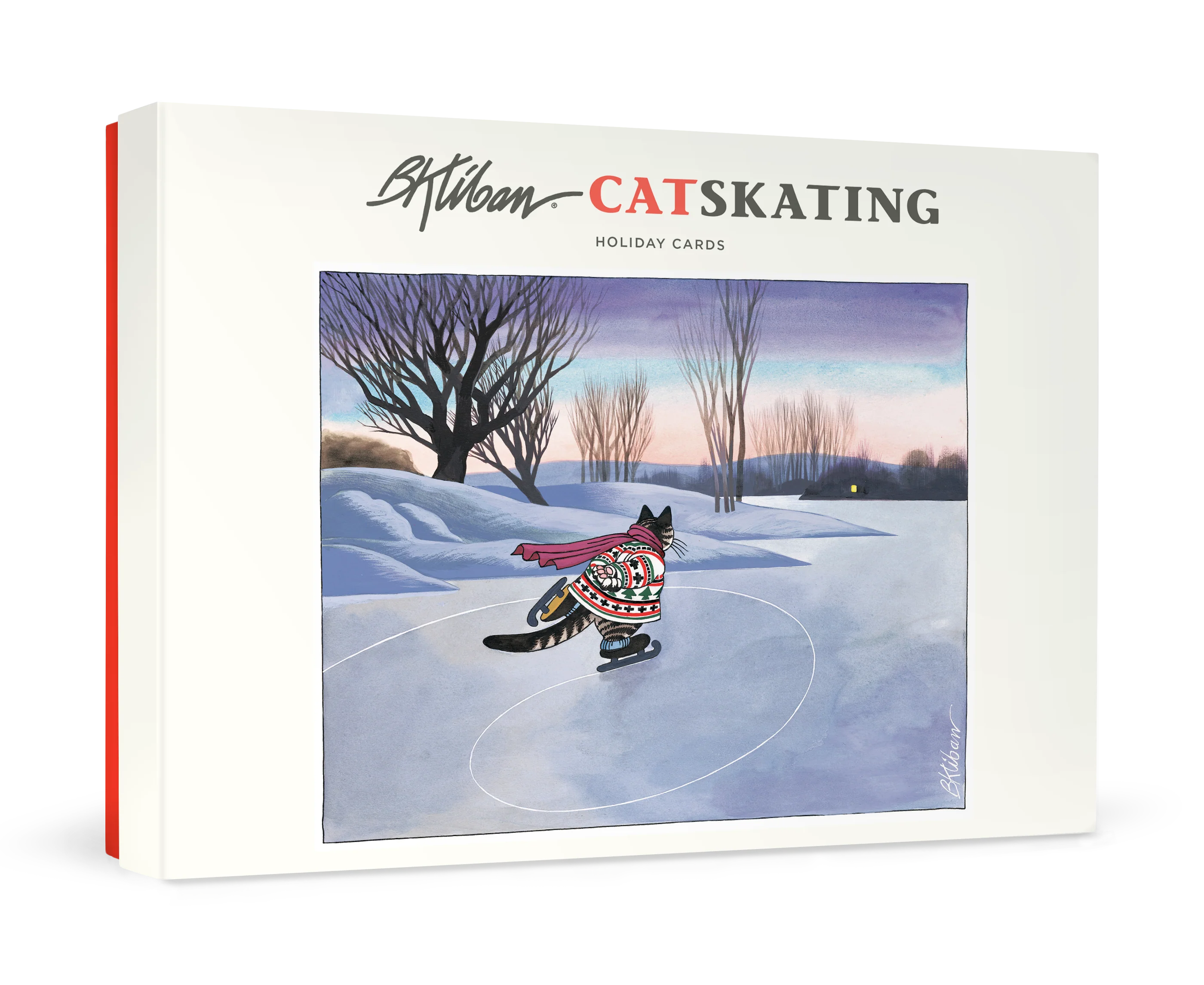 B. Kliban: CatSkating Holiday Cards