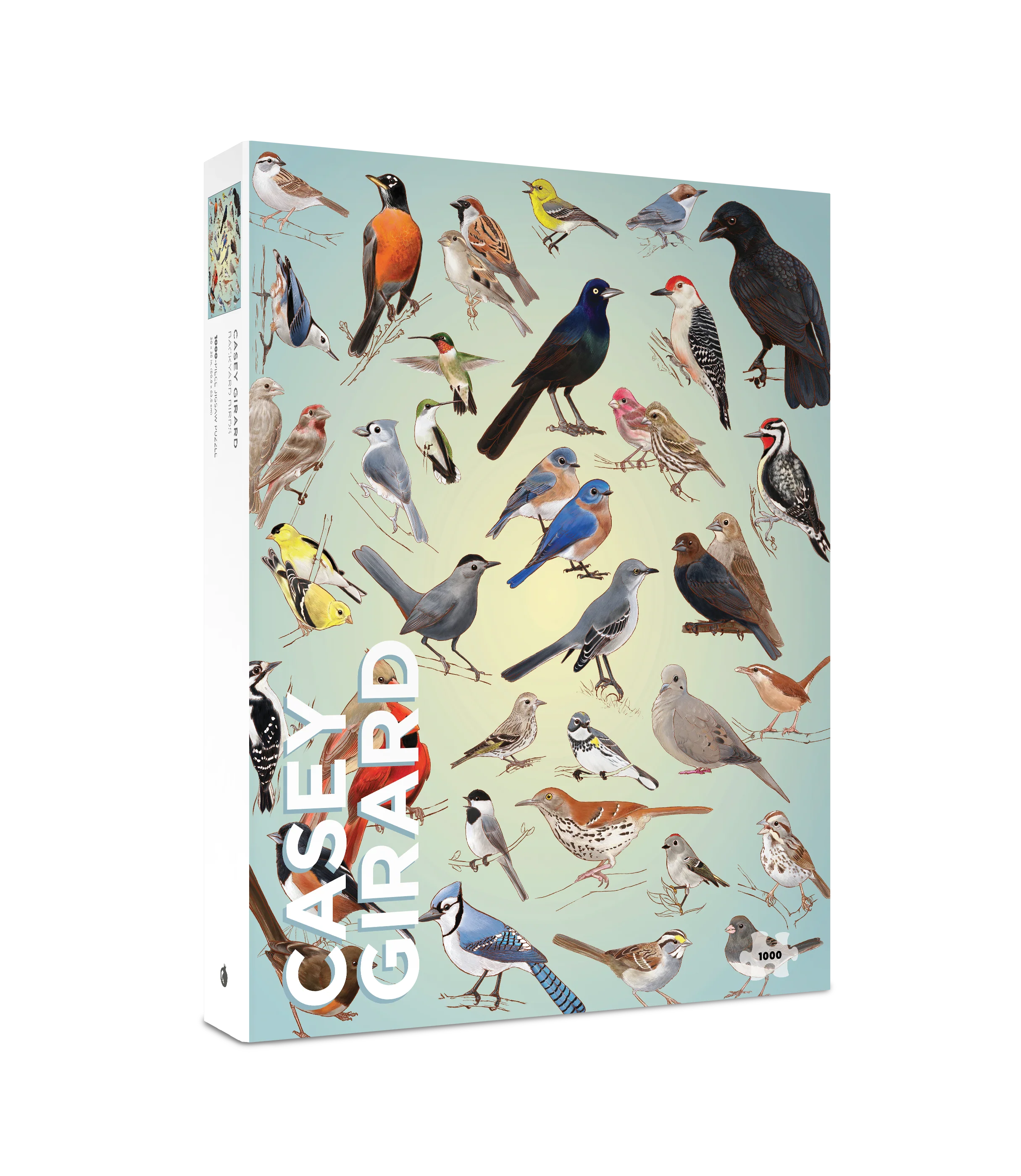 Casey Girard: Backyard Birds 1000-Piece Jigsaw Puzzle