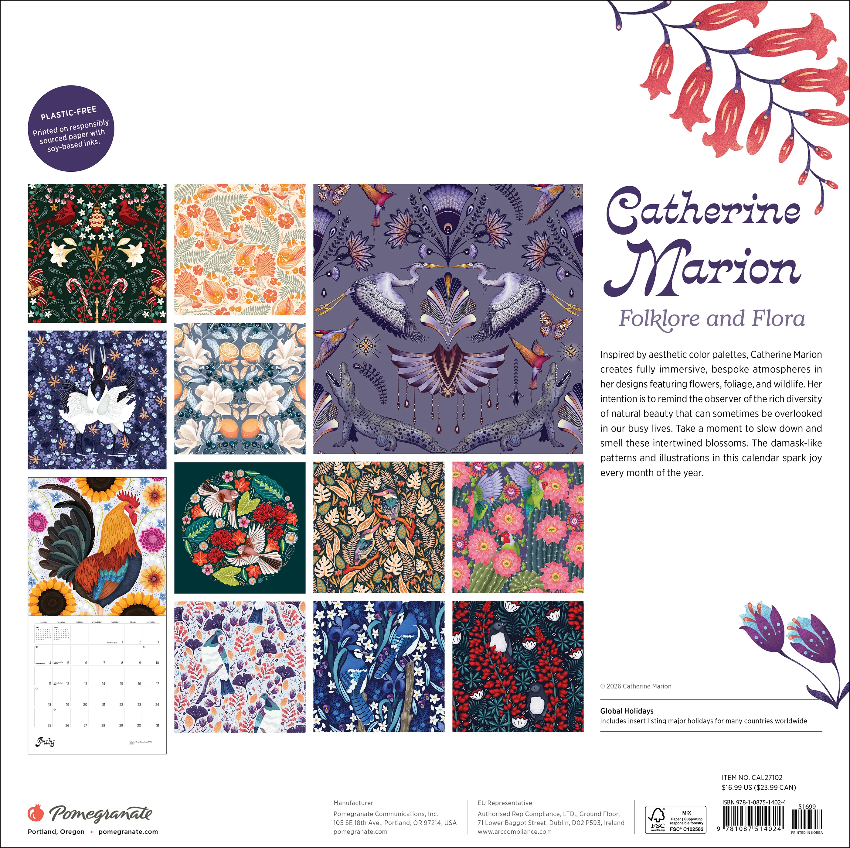 Catherine Marion: Folklore and Flora 2027 Wall Calendar - Image 8