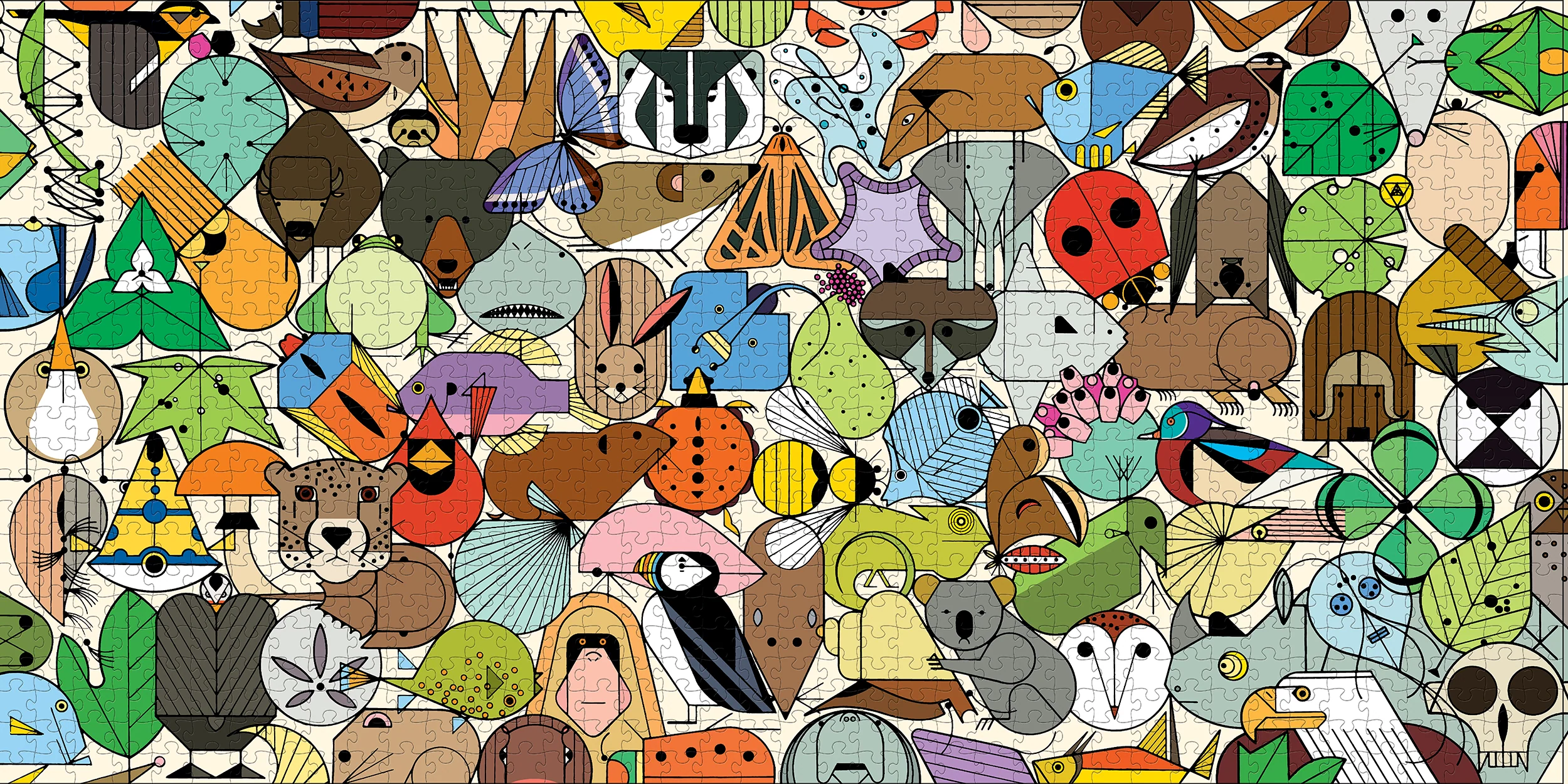 Charley Harper: Beguiled by the Wild 1000-Piece Jigsaw Puzzle - Image 2