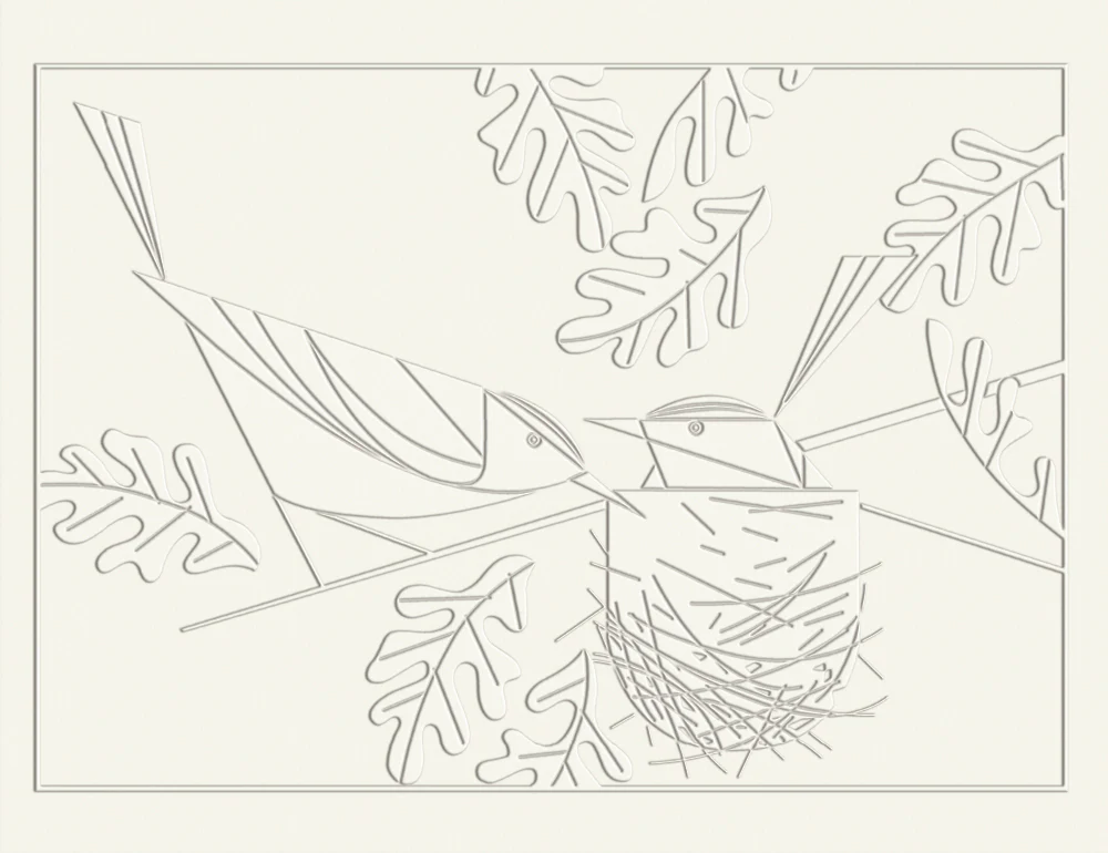 Charley Harper: Birds Embossed Boxed Notecard Assortment - Image 5