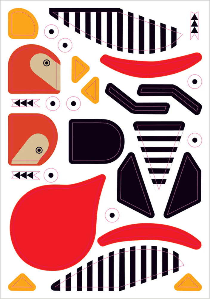 Charley Harper’s Sticky Birds: An Animal Sticker Kit - Image 3