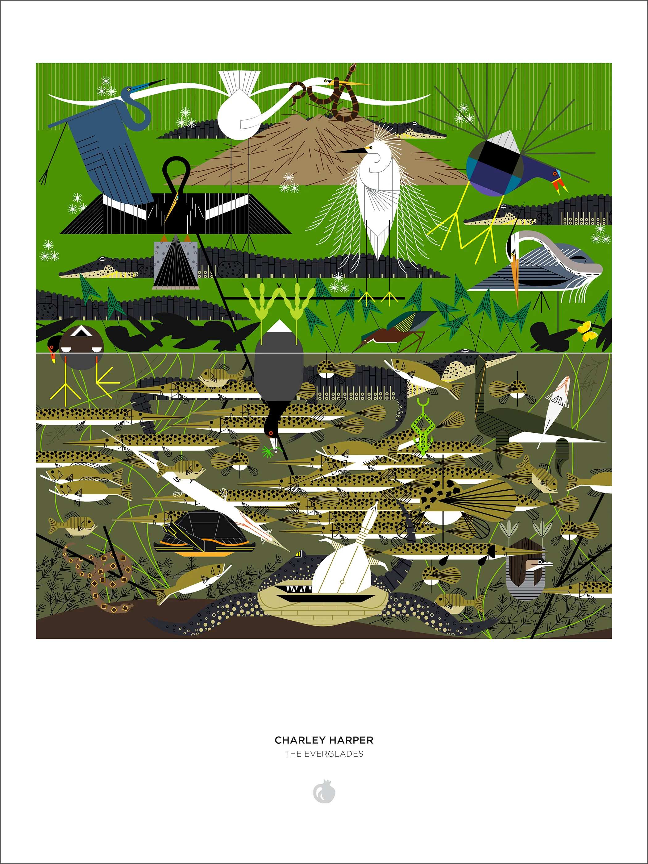 Charley Harper: The Everglades 1000-Piece Jigsaw Puzzle - Image 3