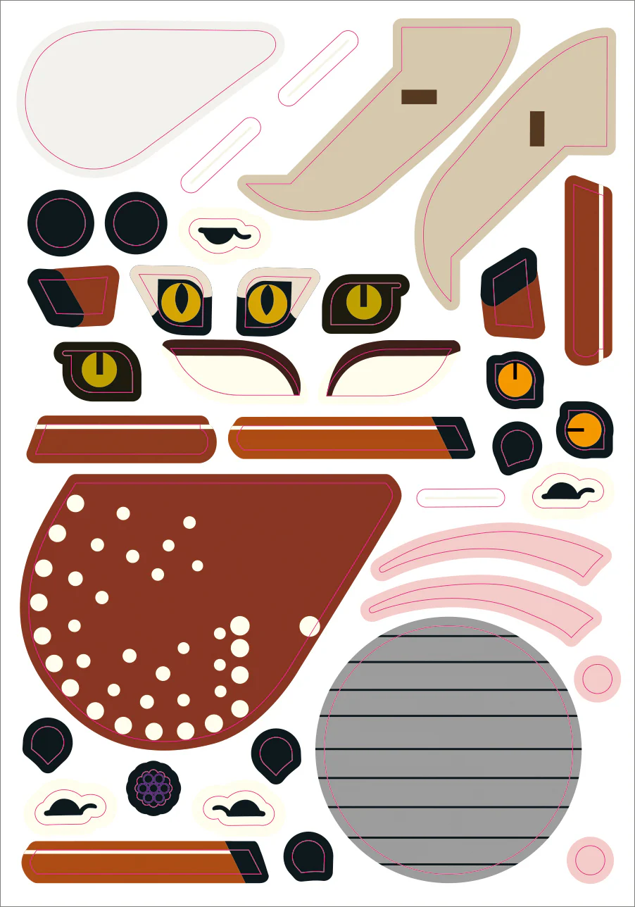 Charley Harper's Sticky Critters, Volume 2: Animals in America's National Parks Sticker Kit - Image 4