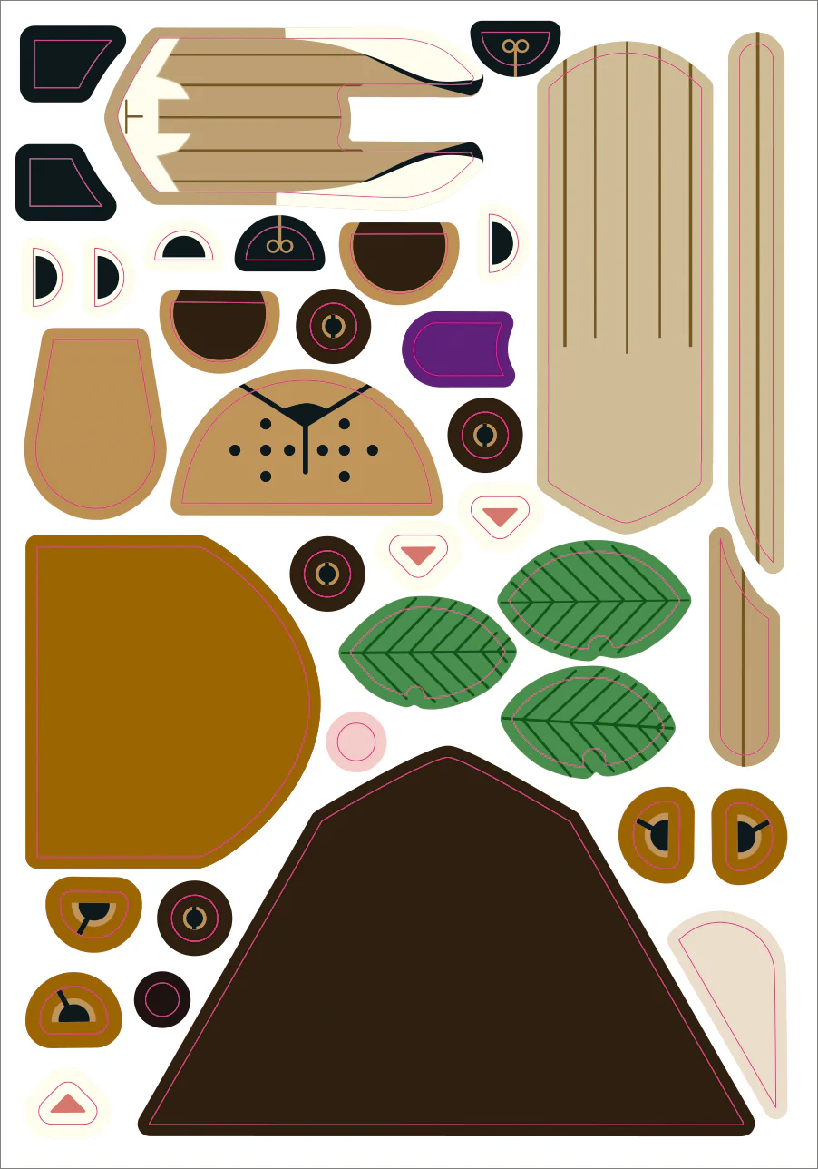 Charley Harper's Sticky Critters, Volume 2: Animals in America's National Parks Sticker Kit - Image 5