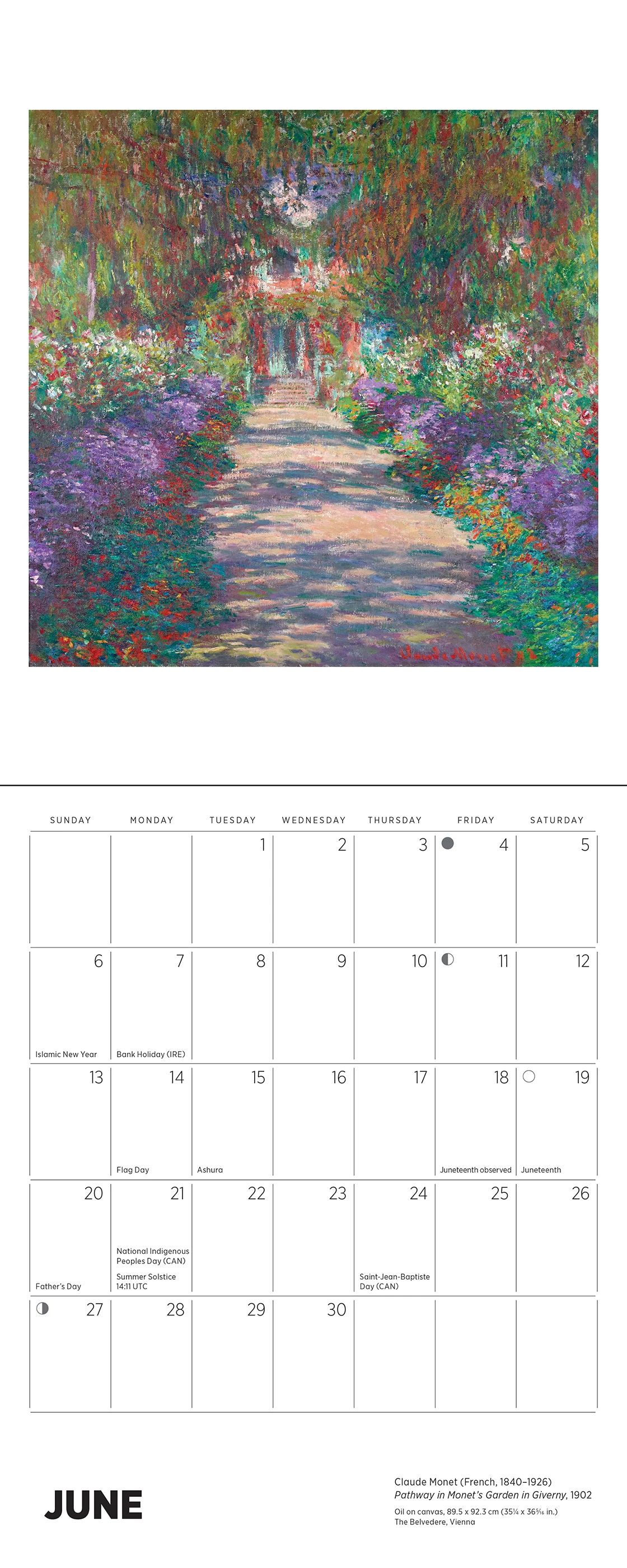 Claude Monet 2027 Mini Calendar - Image 3