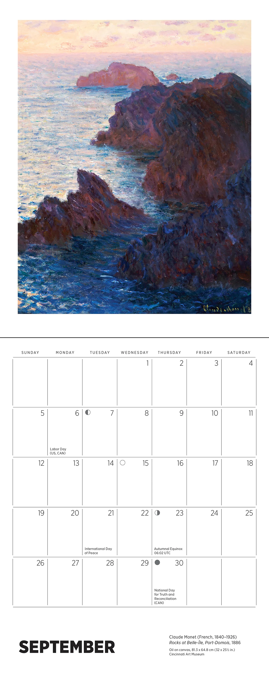 Claude Monet 2027 Mini Calendar - Image 7