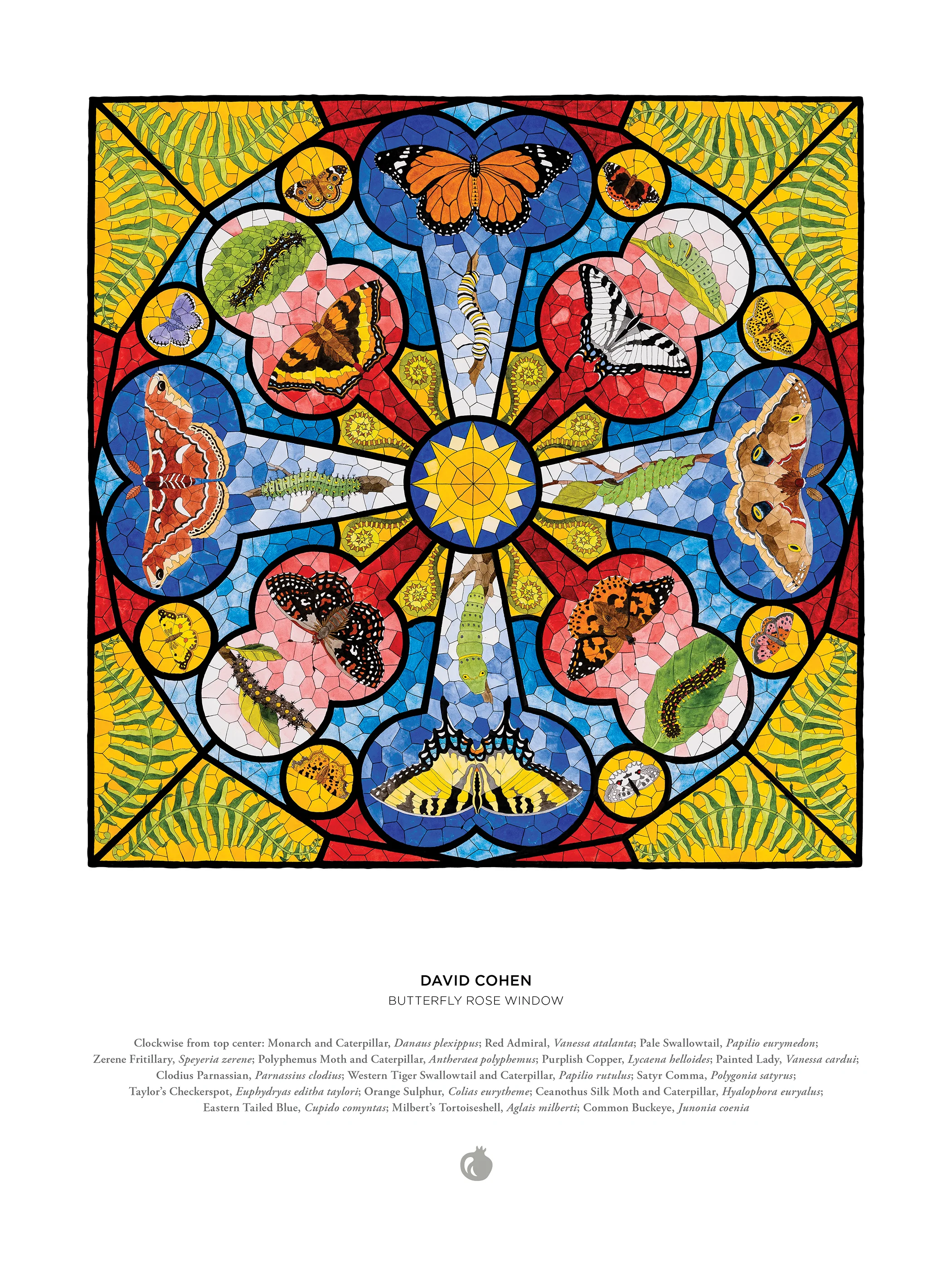 David Cohen: Butterfly Rose Window 1000-Piece Jigsaw Puzzle - Image 3