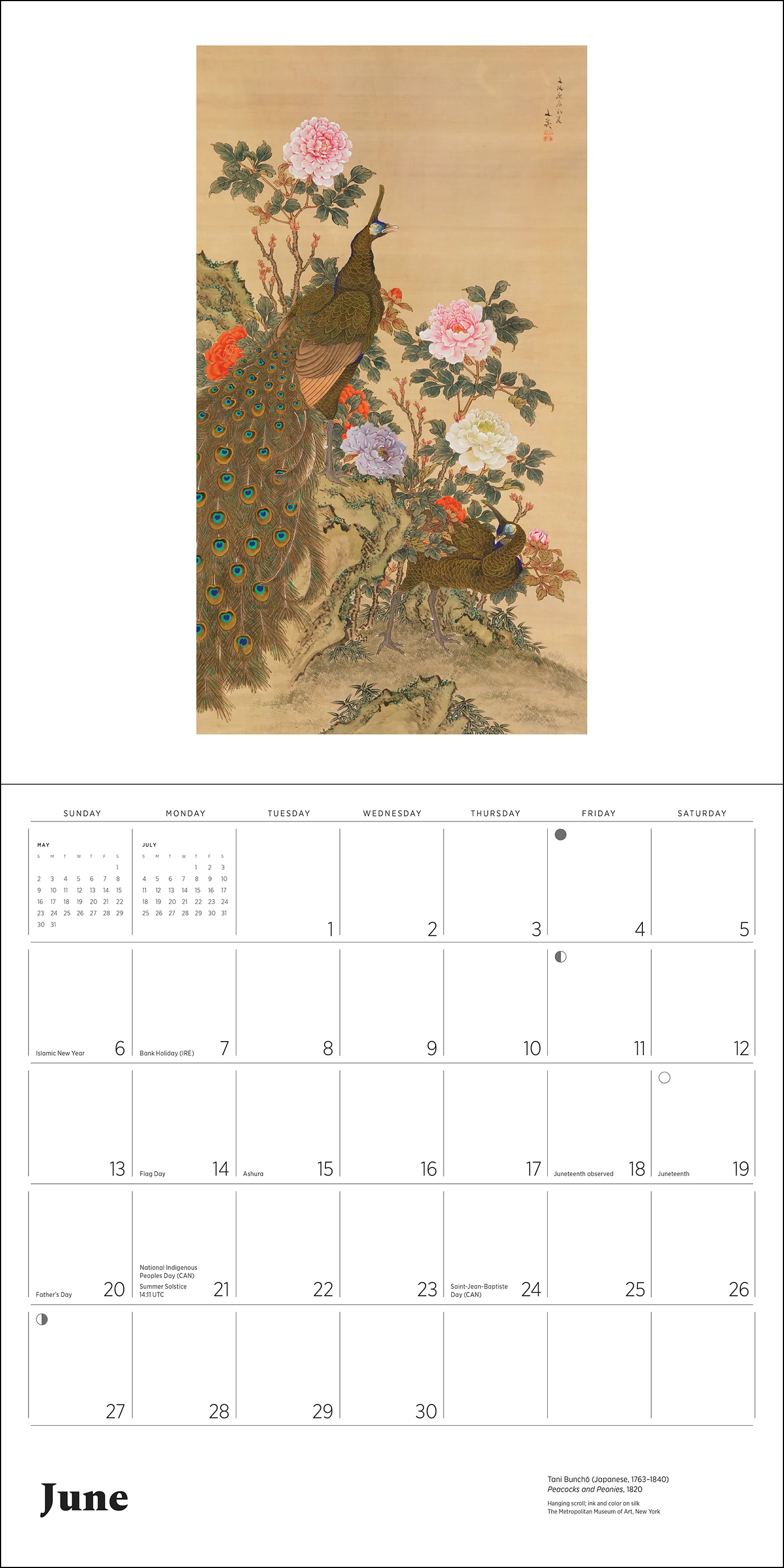 Dreams of Edo: Japanese Scrolls & Screens 2027 Wall Calendar - Image 3