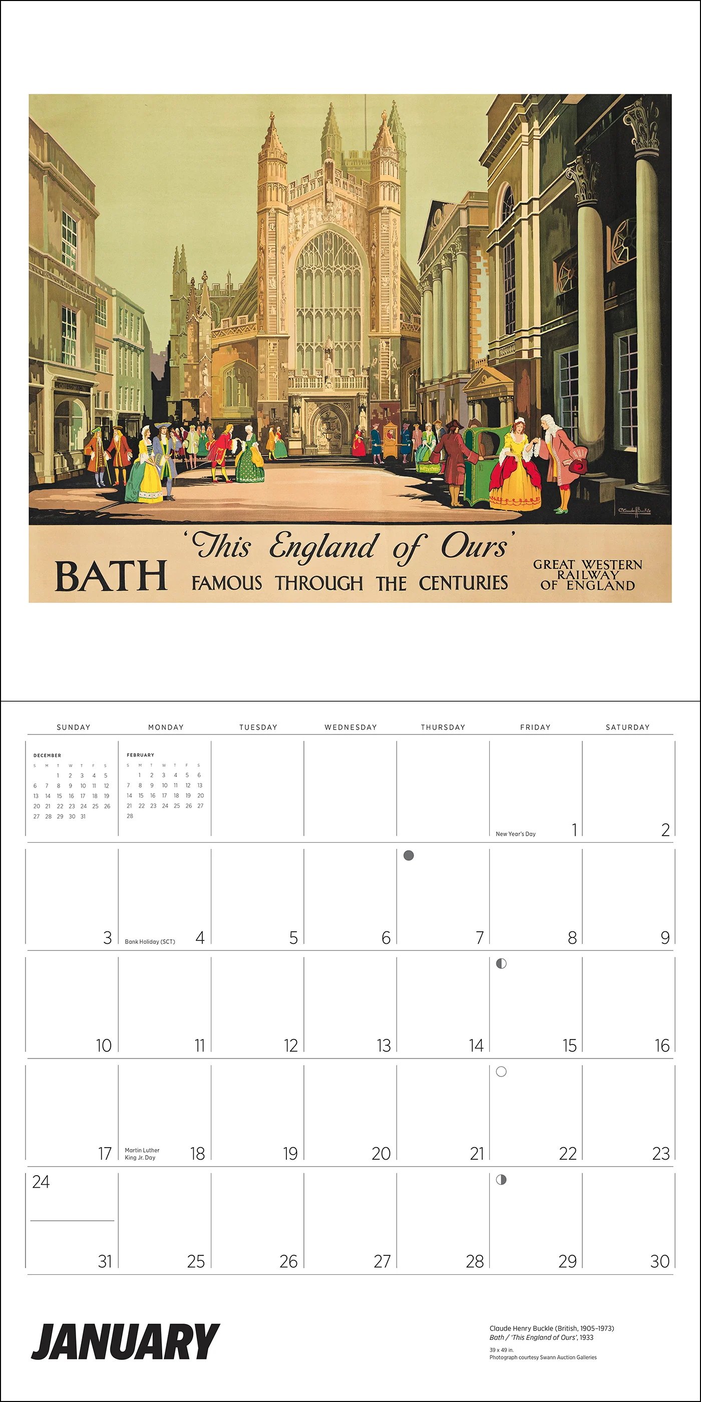 England by Rail: Vintage Travel Posters 2027 Wall Calendar - Image 6