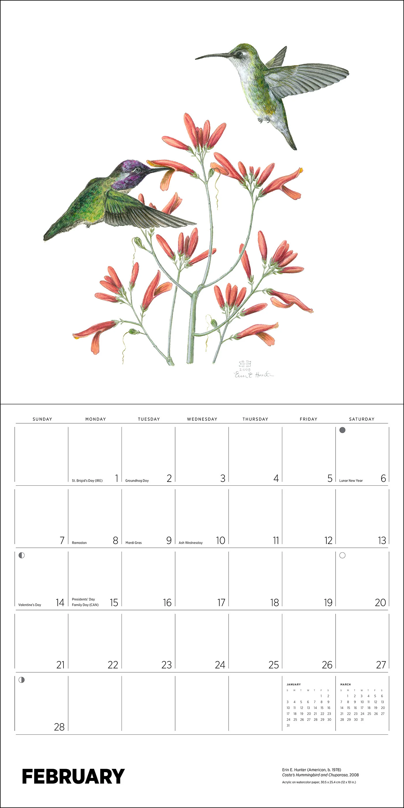 Erin E. Hunter: Pollinators 2027 Wall Calendar - Image 4