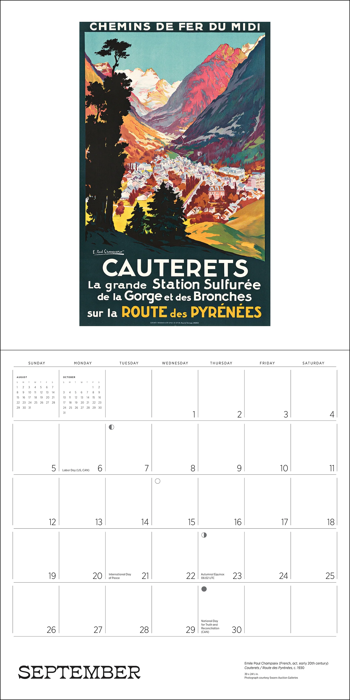 France: Vintage Travel Posters 2027 Wall Calendar - Image 3