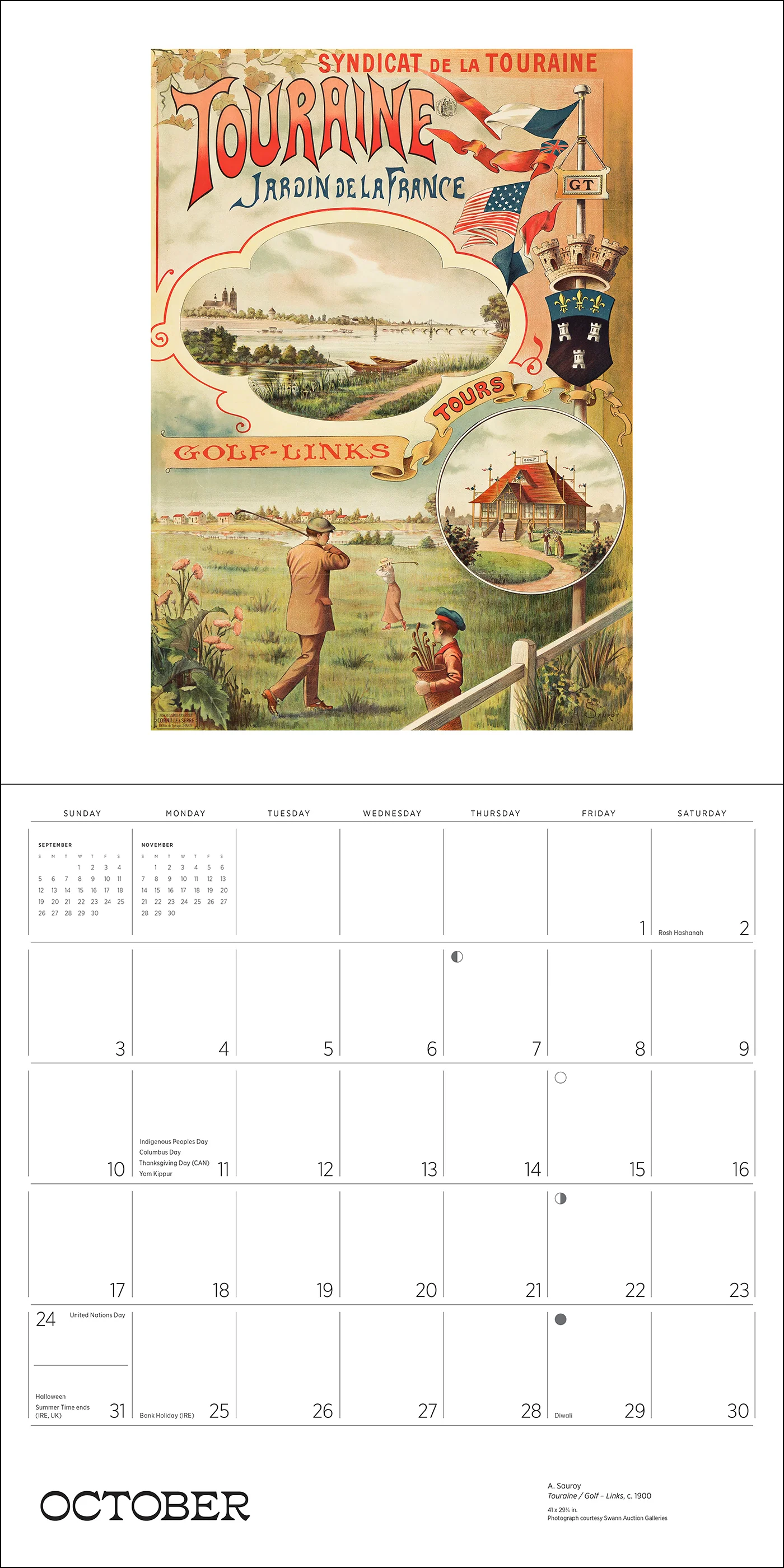 France: Vintage Travel Posters 2027 Wall Calendar - Image 4