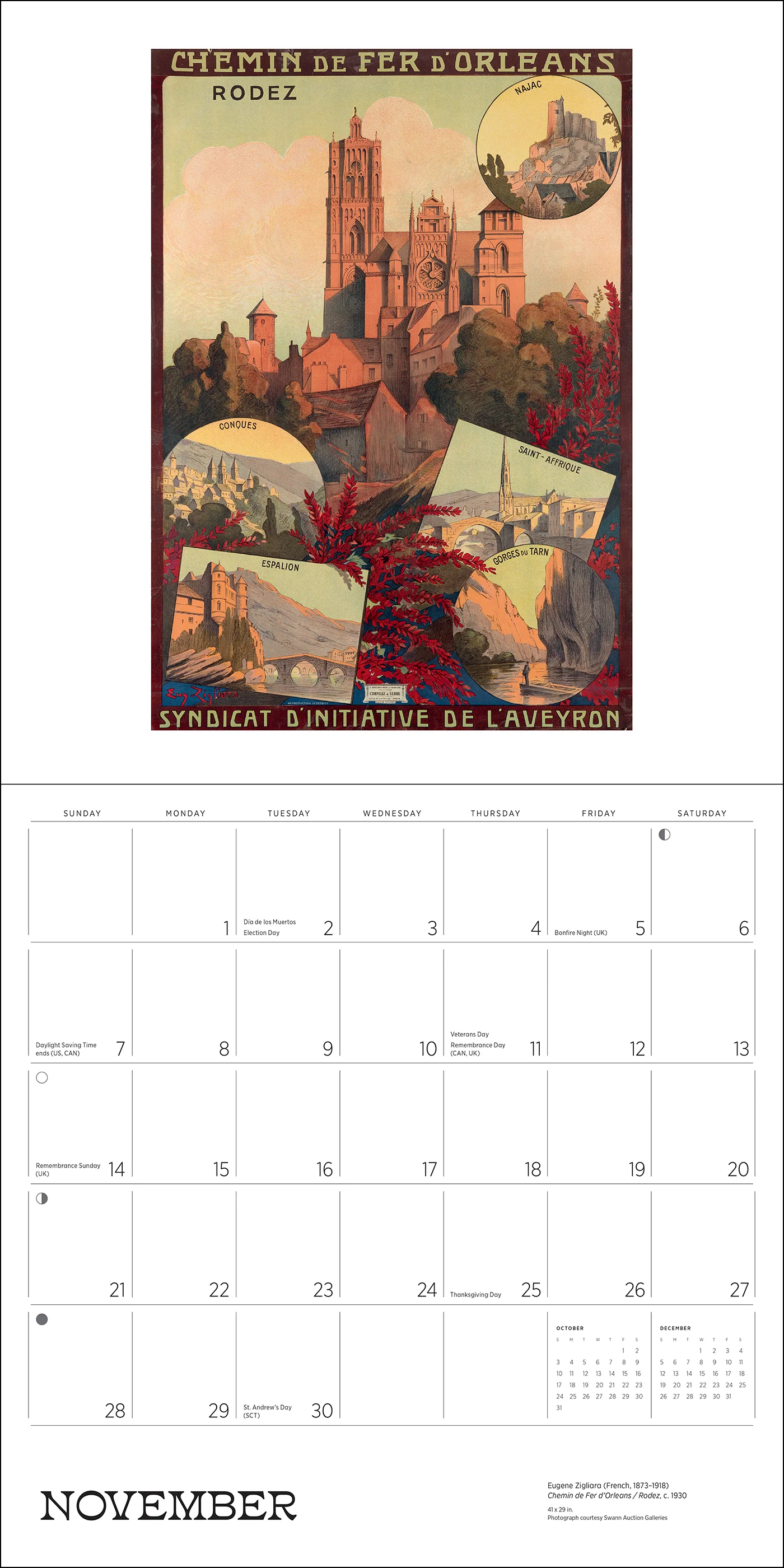 France: Vintage Travel Posters 2027 Wall Calendar - Image 5