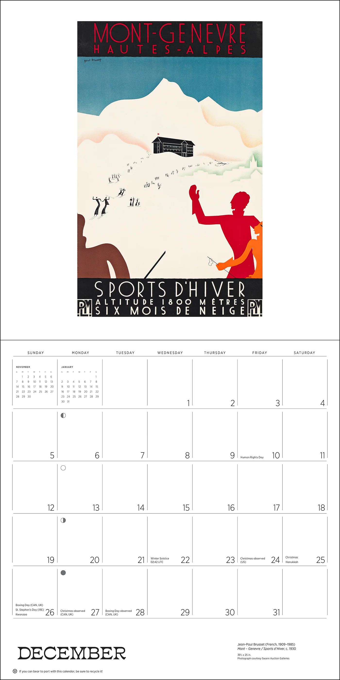 France: Vintage Travel Posters 2027 Wall Calendar - Image 6