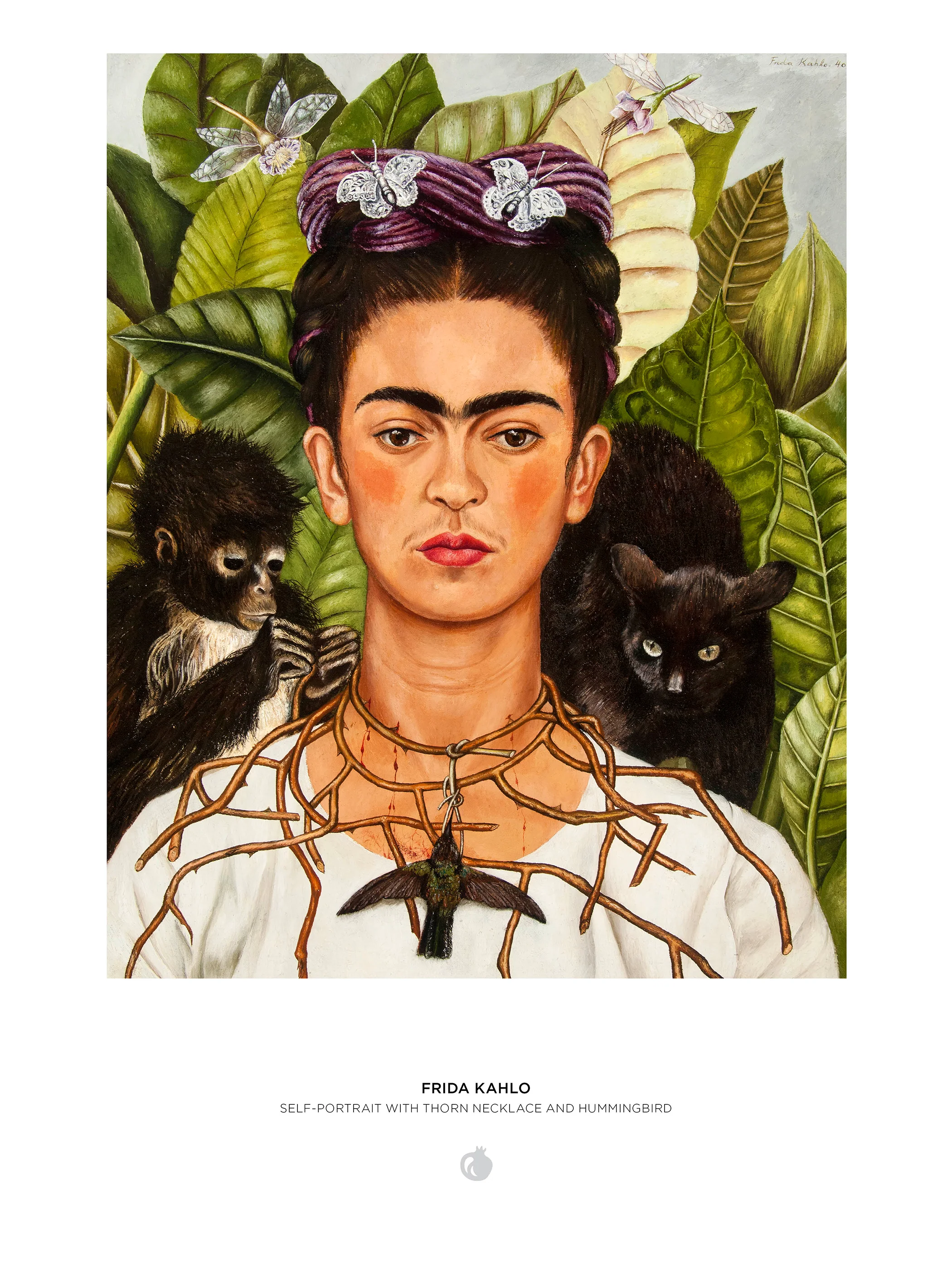Frida Kahlo: Self-Portrait with Thorn Necklace and Hummingbird 1000-Piece Jigsaw Puzzle - Image 3