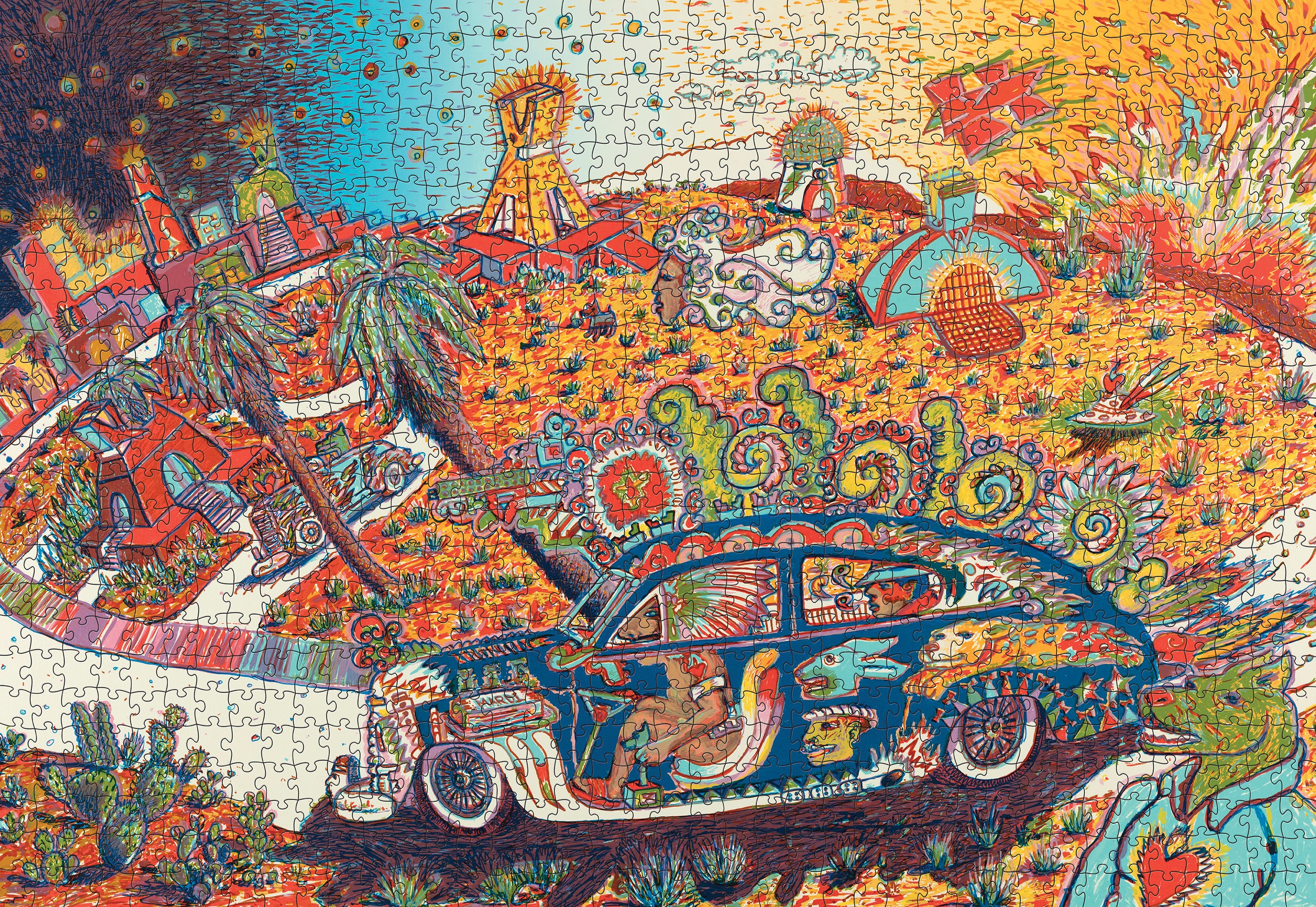 Gilbert “Magu” Luján: Cruising Turtle Island 1000-Piece Jigsaw Puzzle - Image 2