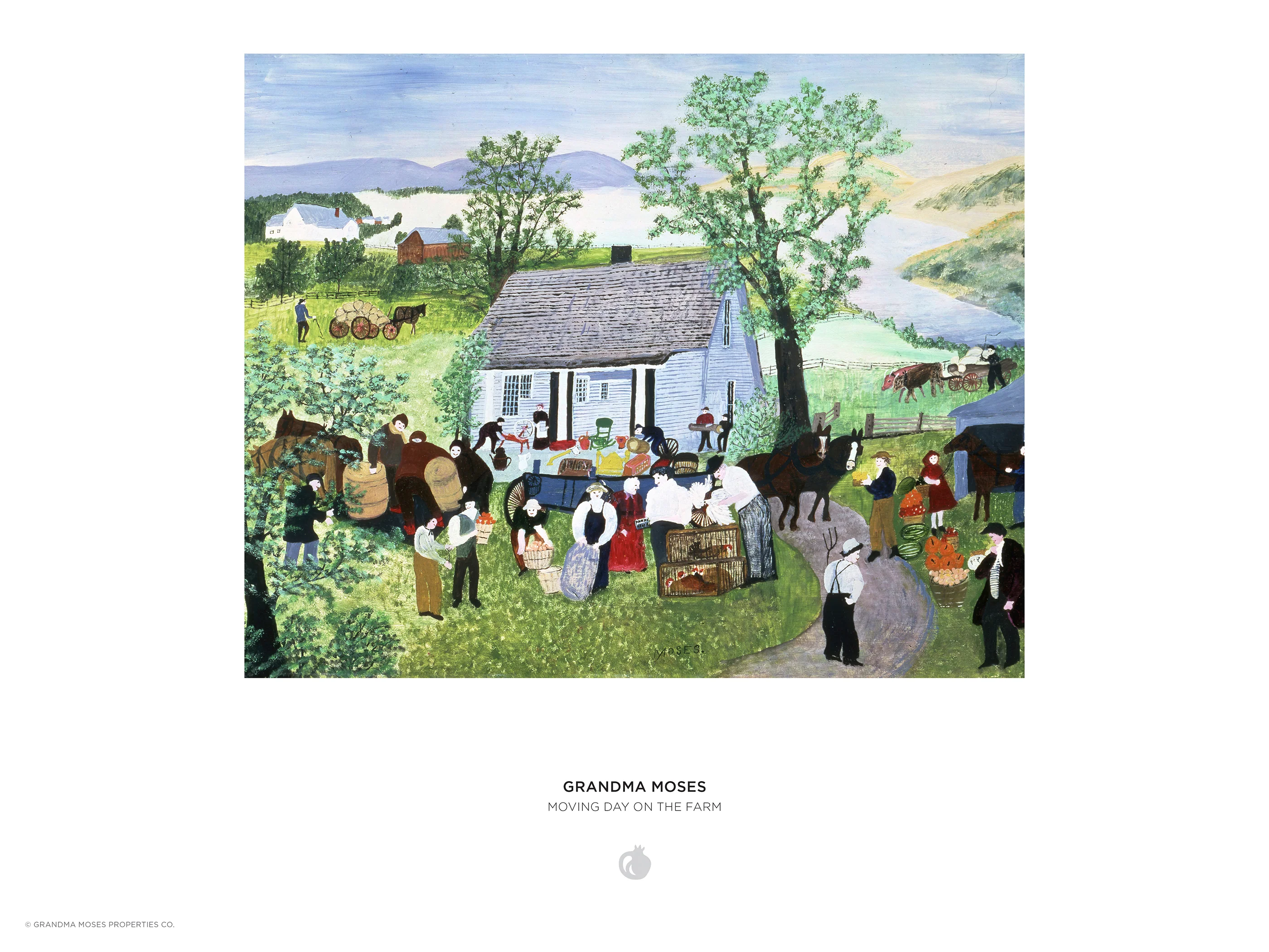 Grandma Moses: Moving Day on the Farm 1000-Piece Jigsaw Puzzle - Image 3