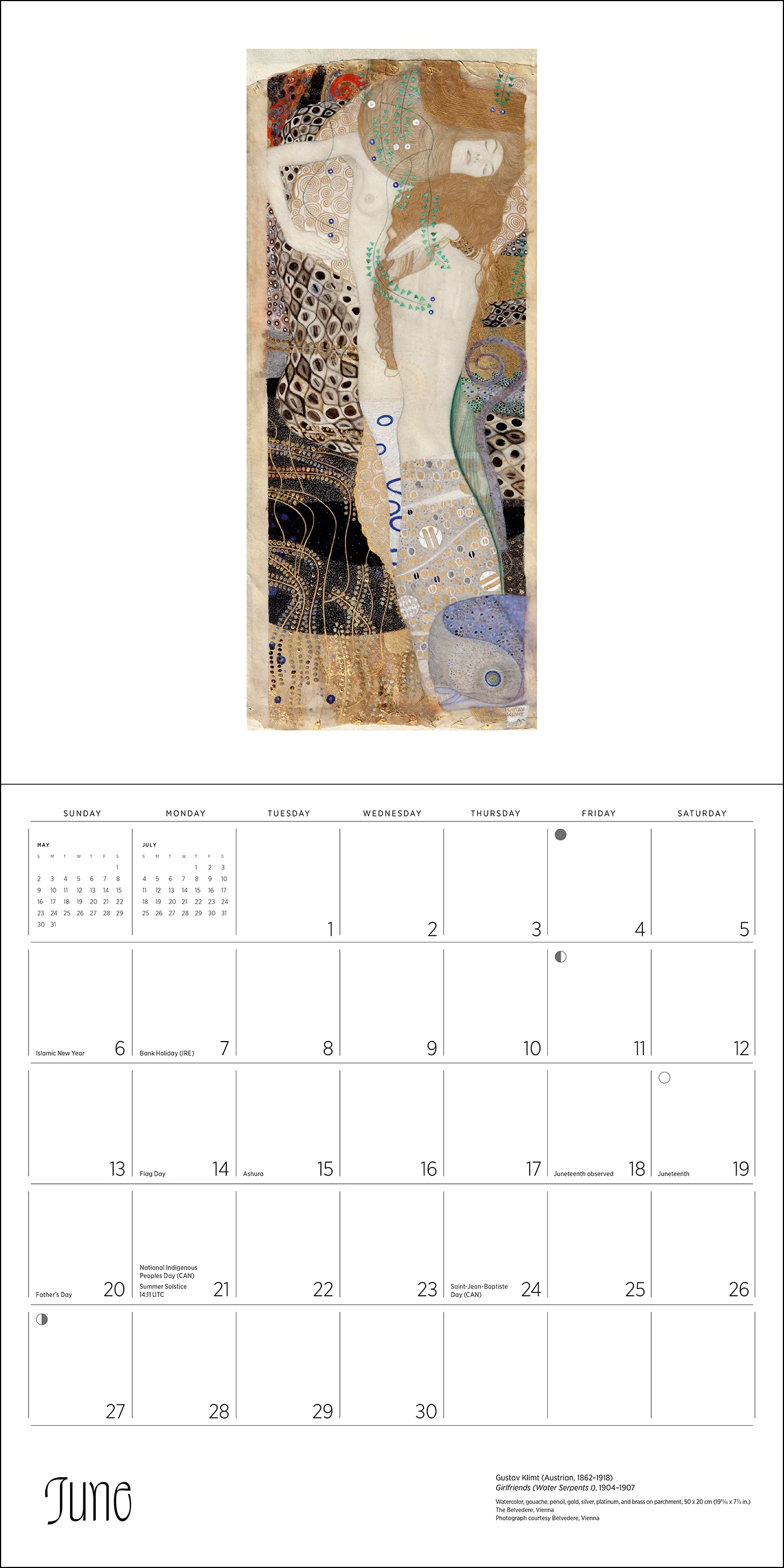 Gustav Klimt 2027 Wall Calendar - Image 7