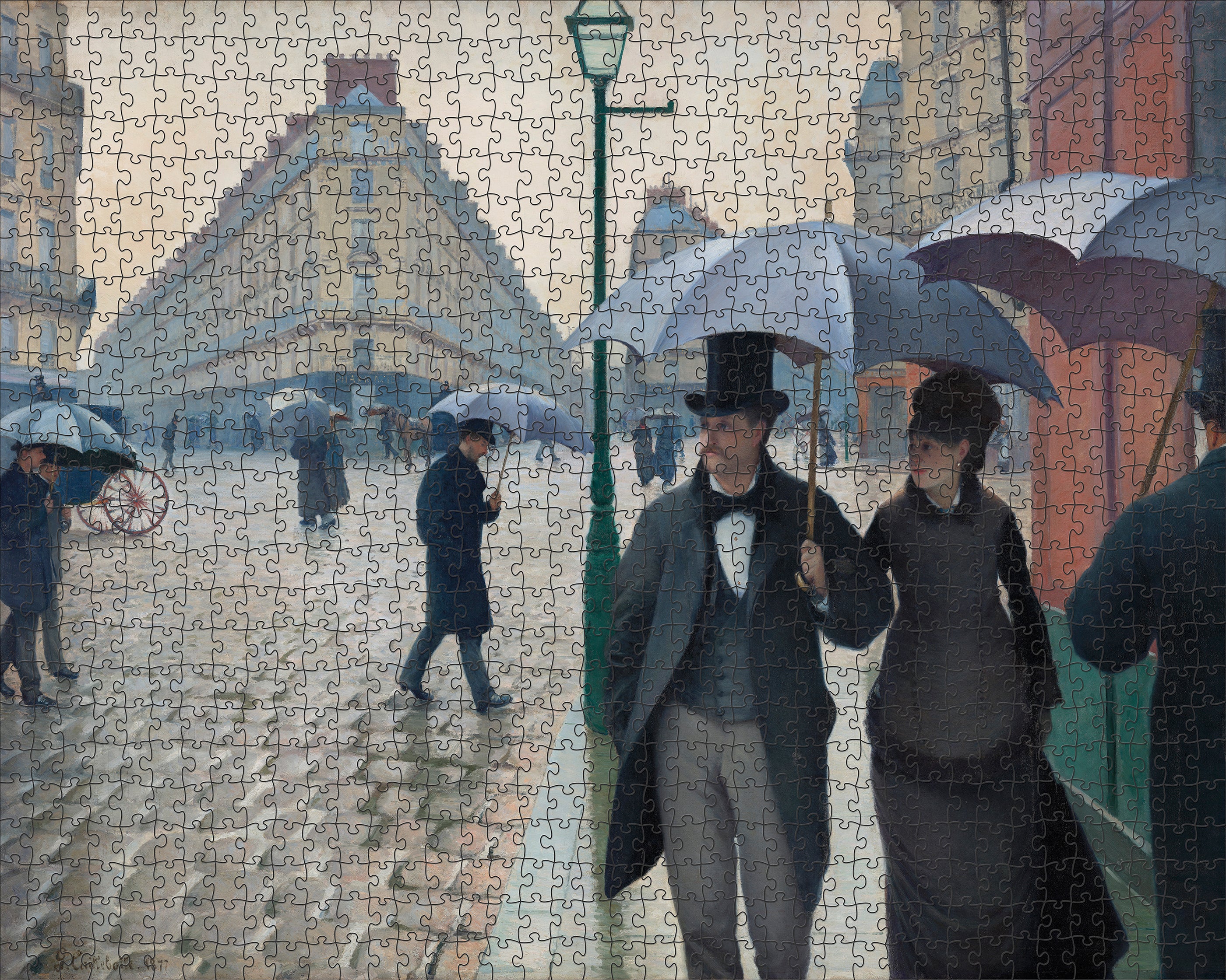 Gustave Caillebotte: Paris Street; Rainy Day 1000-Piece Jigsaw Puzzle - Image 2