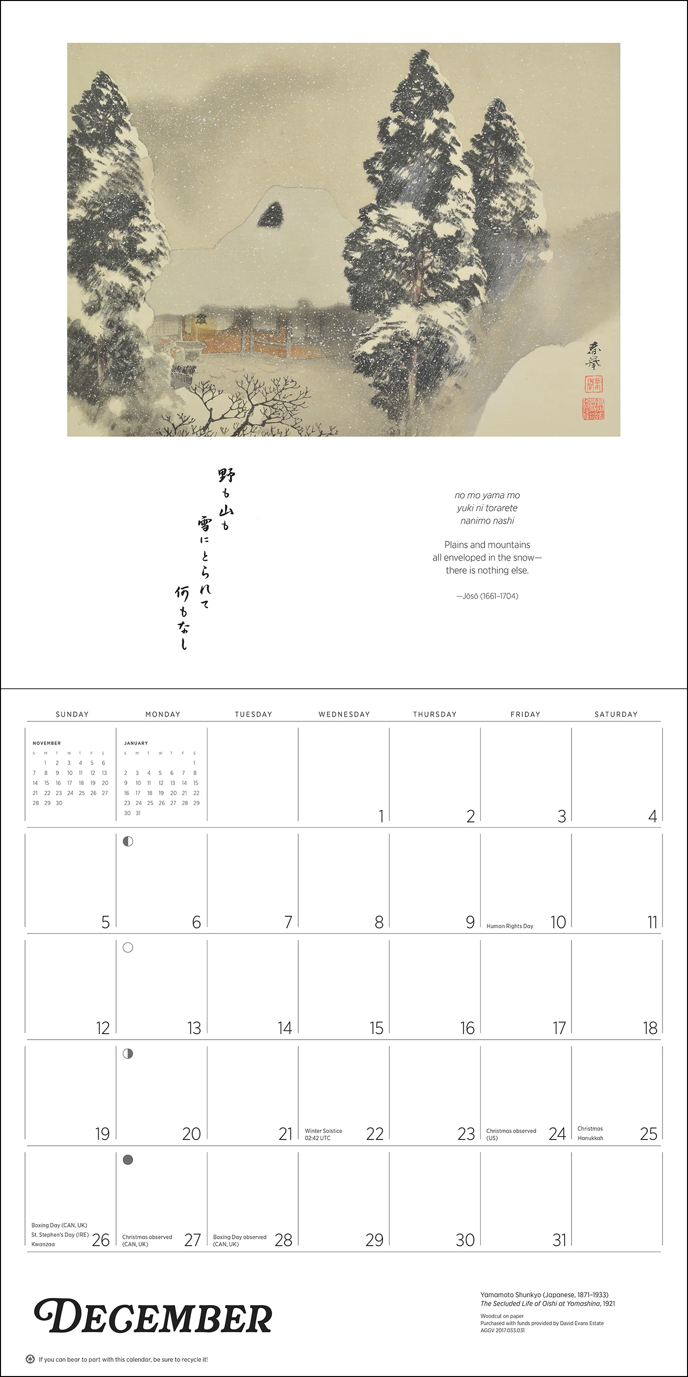 Haiku: Japanese Art and Poetry 2027 Wall Calendar - Image 5