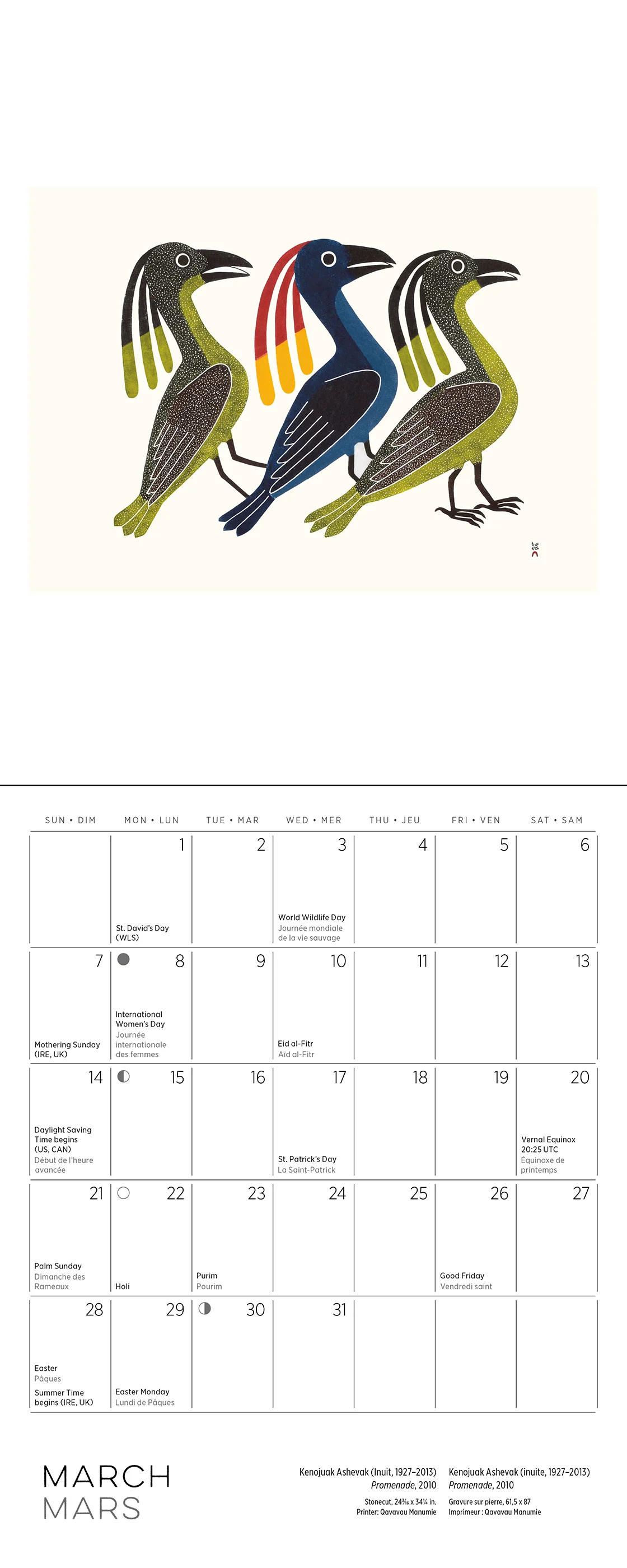 Inuit Art: Kinngait 2027 Mini Wall Calendar - Image 4