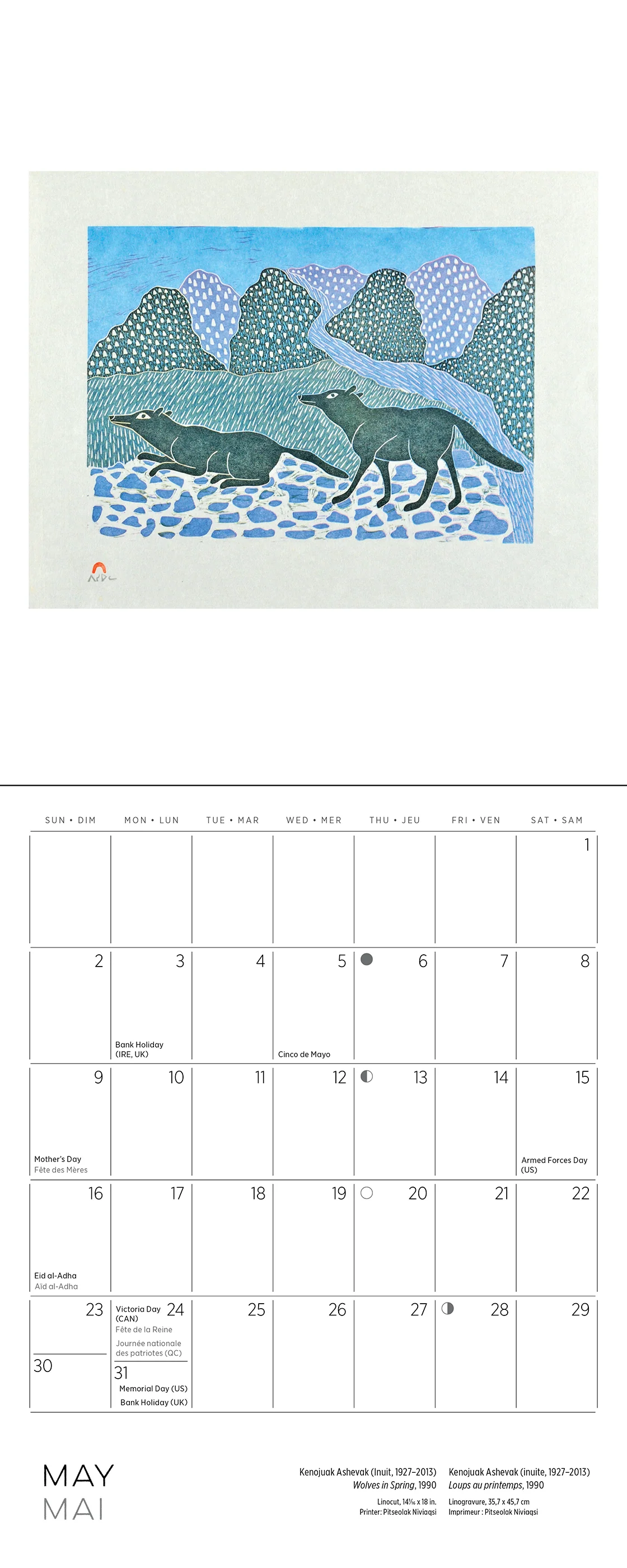 Inuit Art: Kinngait 2027 Mini Wall Calendar - Image 6