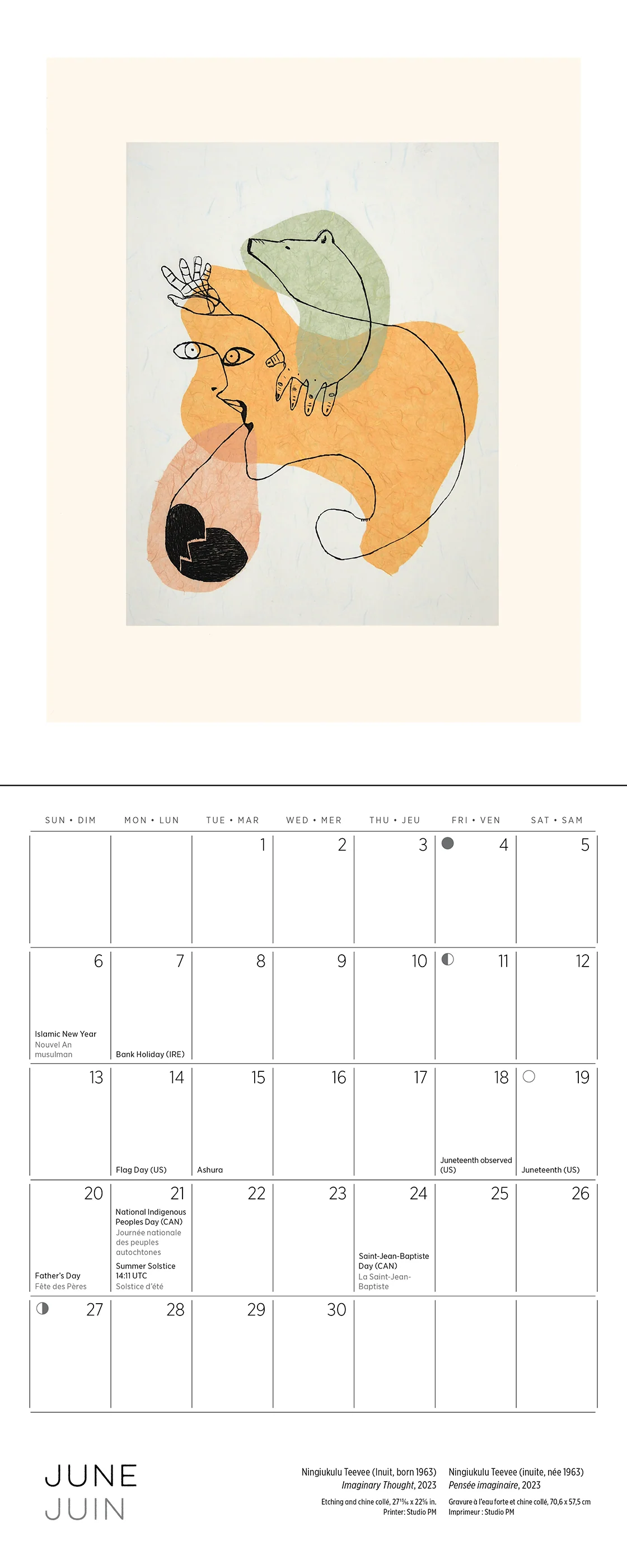 Inuit Art: Kinngait 2027 Mini Wall Calendar - Image 7