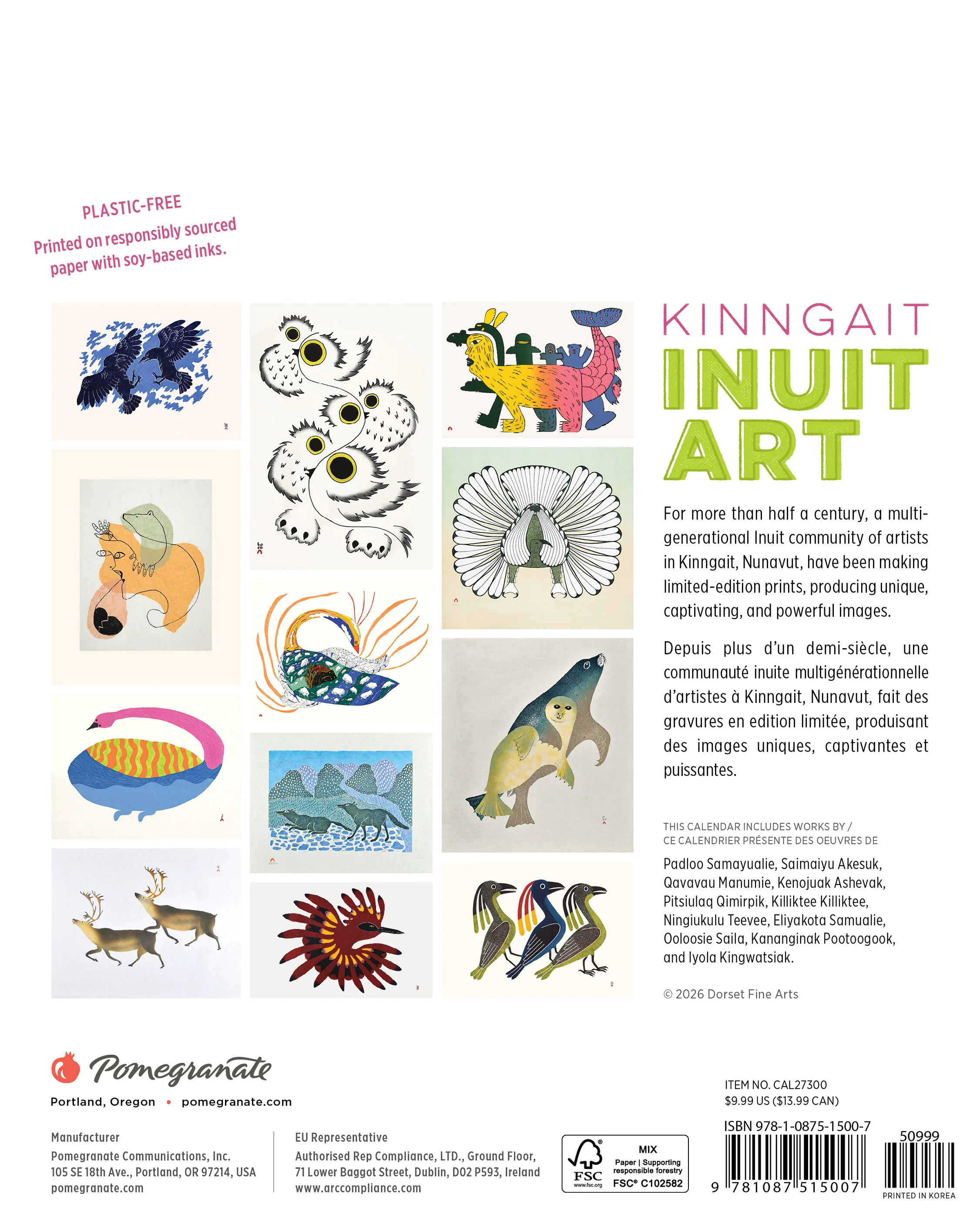 Inuit Art: Kinngait 2027 Mini Wall Calendar - Image 8