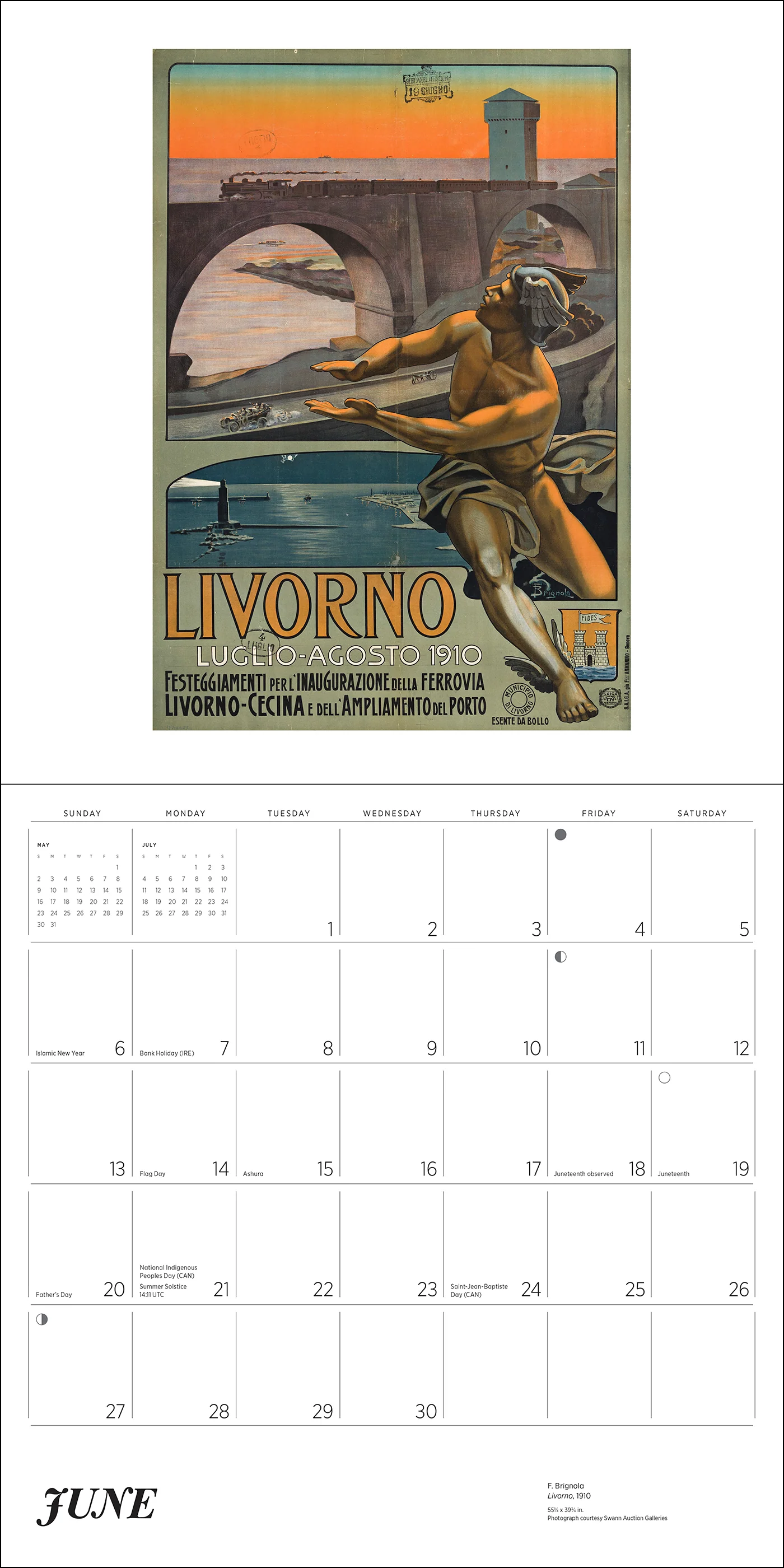 Italy: Vintage Travel Posters 2027 Wall Calendar - Image 2