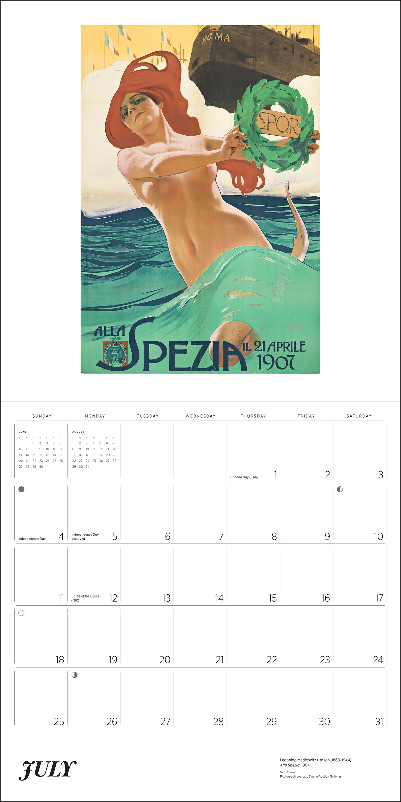 Italy: Vintage Travel Posters 2027 Wall Calendar - Image 3