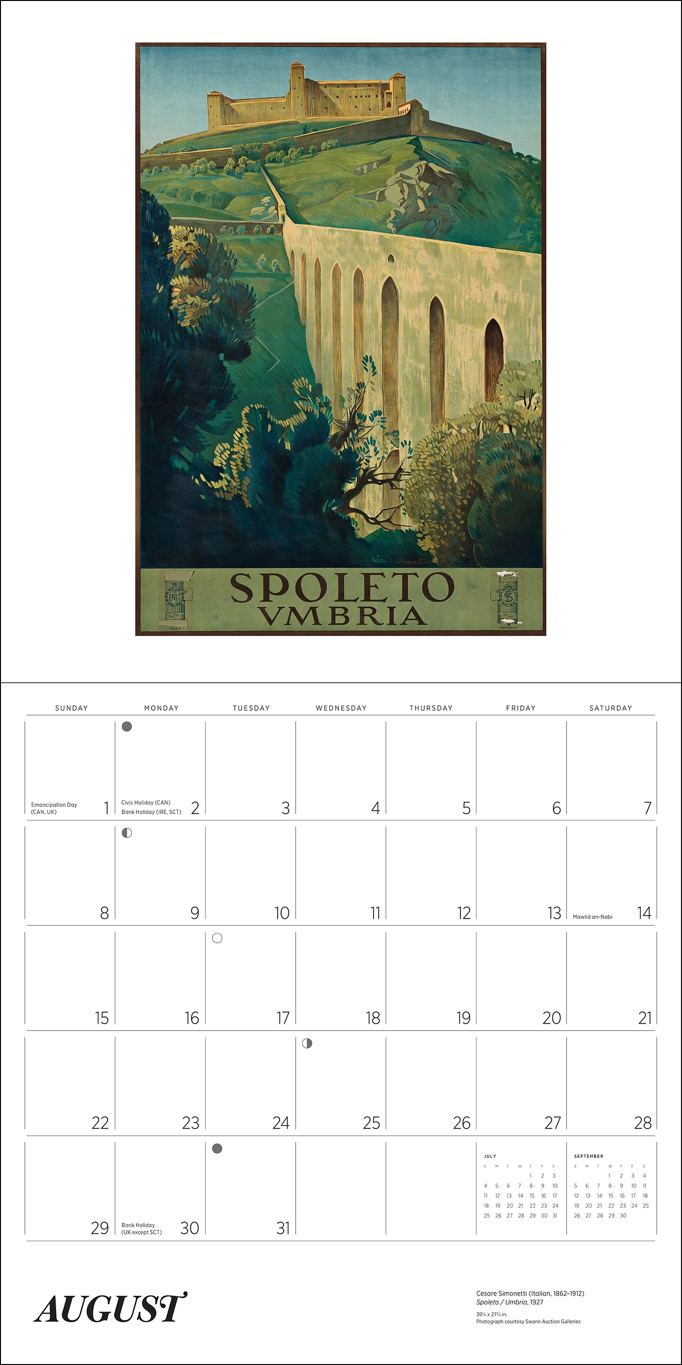 Italy: Vintage Travel Posters 2027 Wall Calendar - Image 4