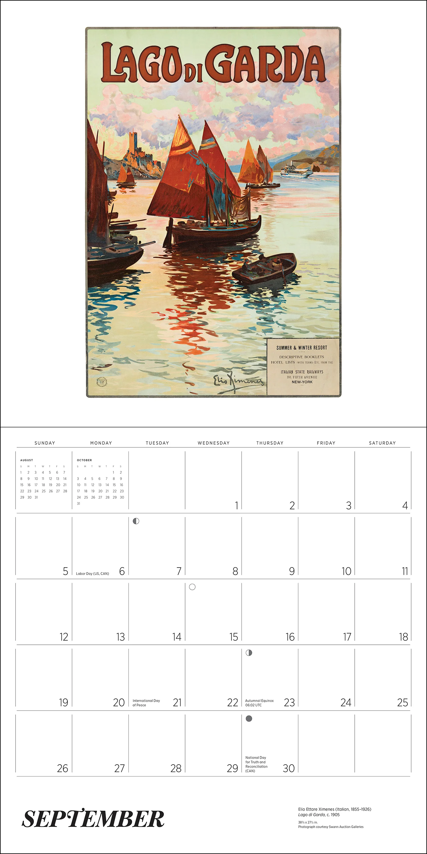 Italy: Vintage Travel Posters 2027 Wall Calendar - Image 5