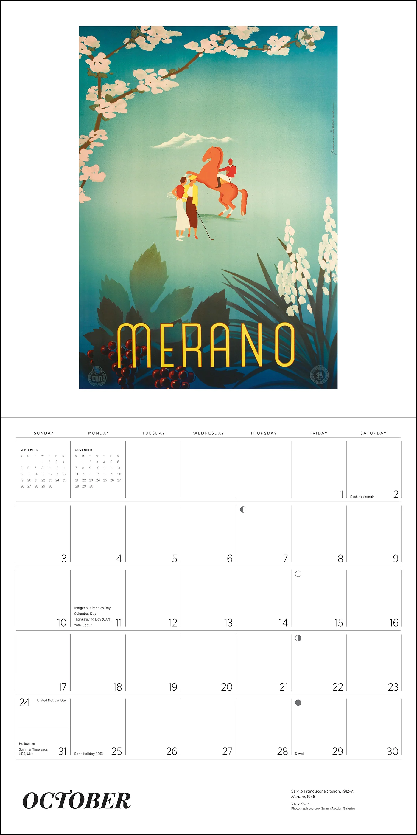 Italy: Vintage Travel Posters 2027 Wall Calendar - Image 6