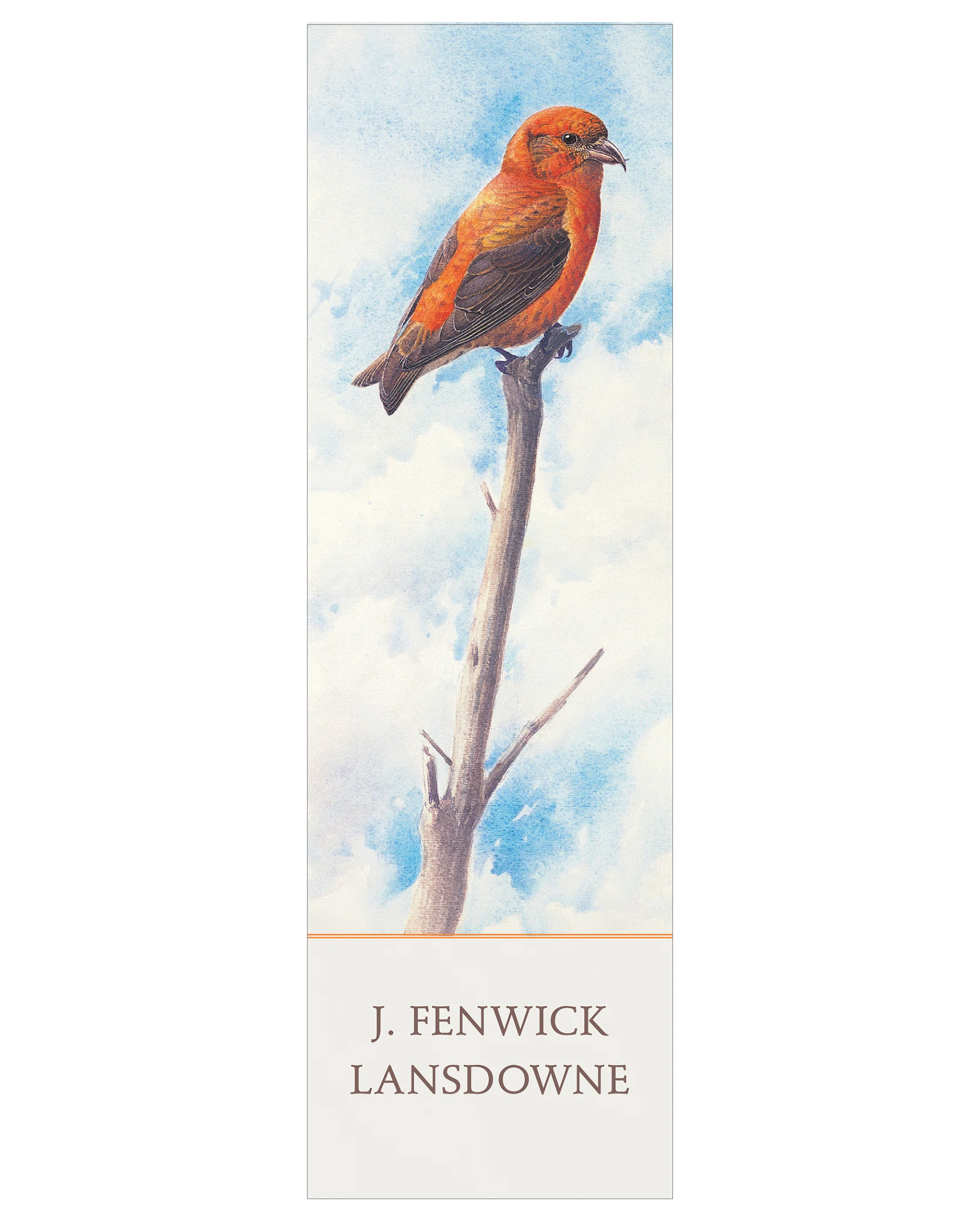 J. Fenwick Lansdowne: Red Crossbill Bookmark