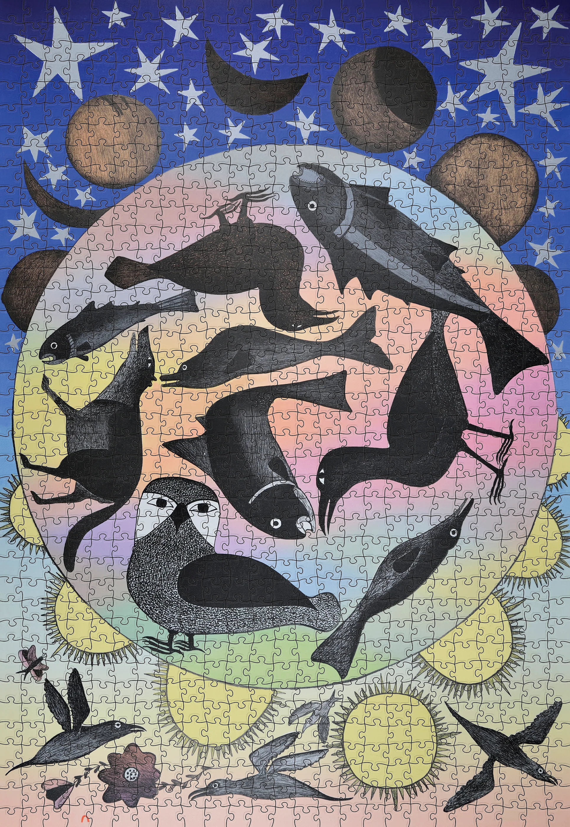 Kenojuak Ashevak: Siilavut, Nunavut 1000-Piece Jigsaw Puzzle - Image 2