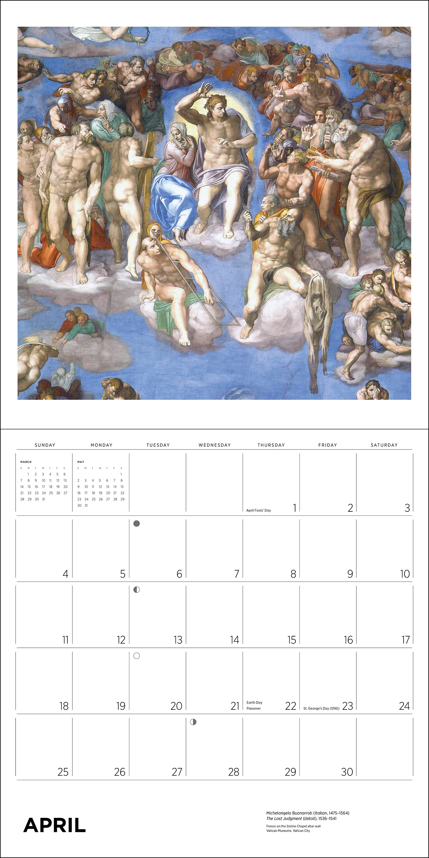 Michelangelo 2027 Wall Calendar - Image 6