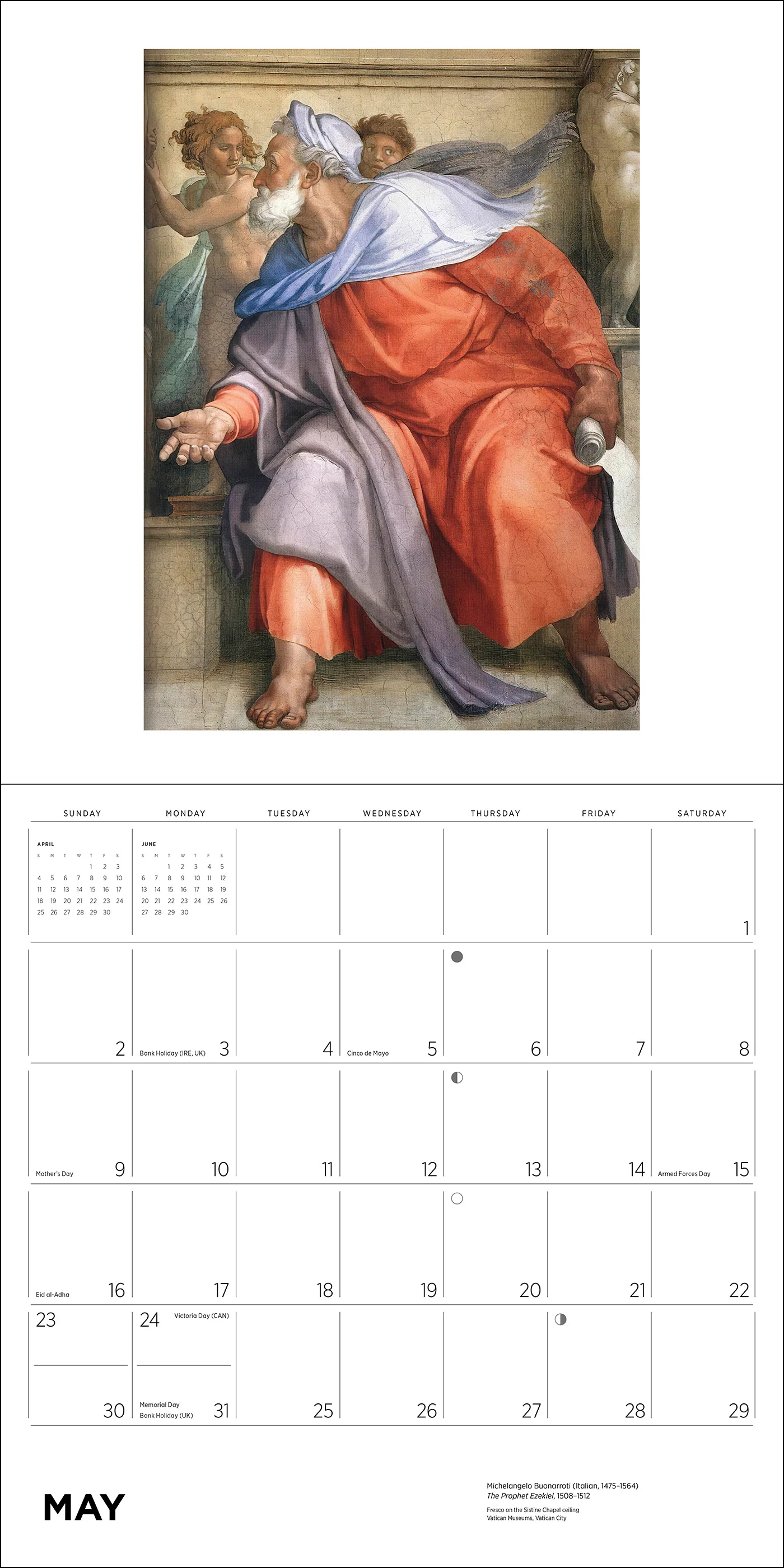 Michelangelo 2027 Wall Calendar - Image 7