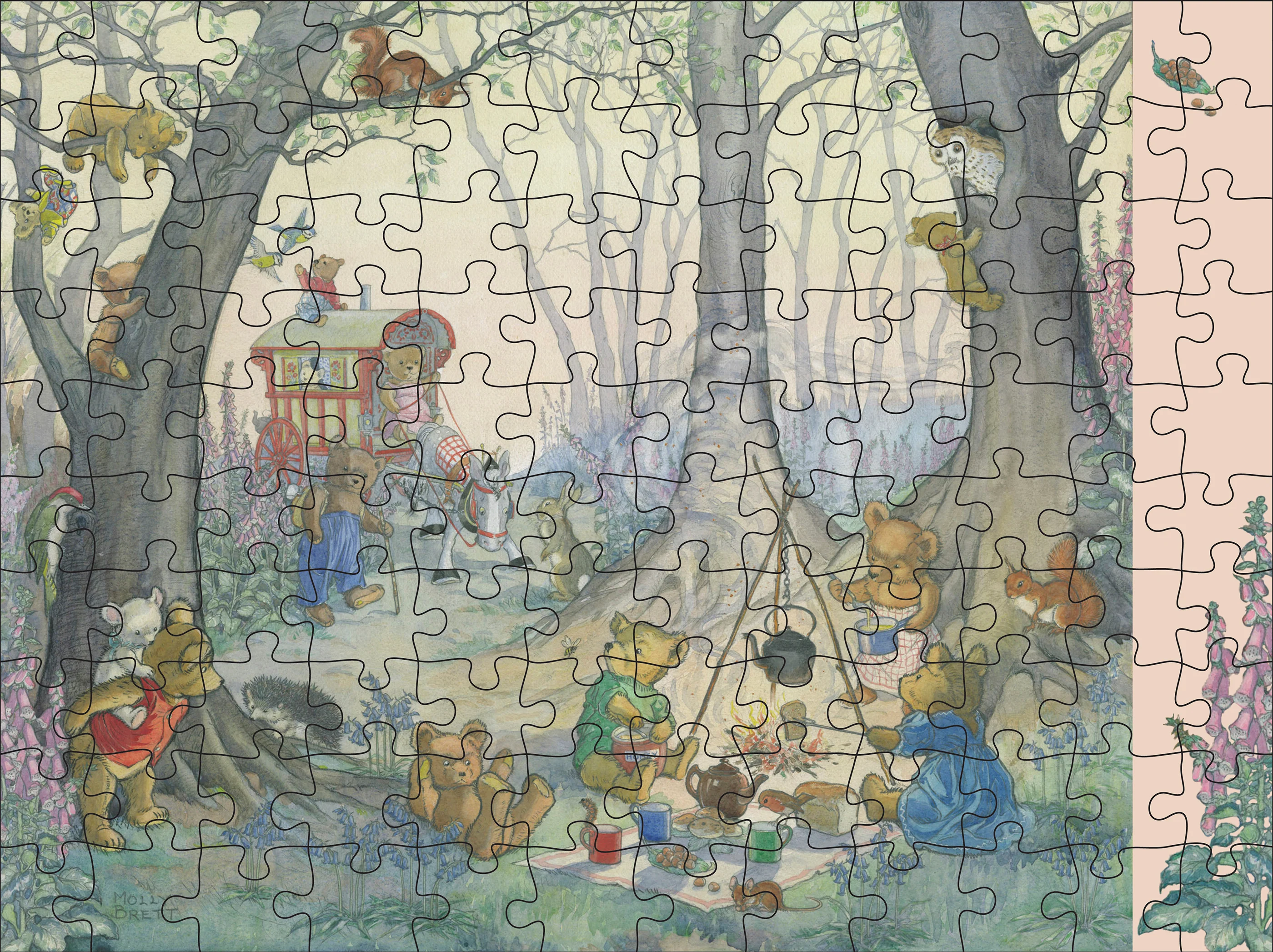 Molly Brett: Woodland Adventures 120-Piece Double-Sided Jigsaw Puzzle Set - Image 4