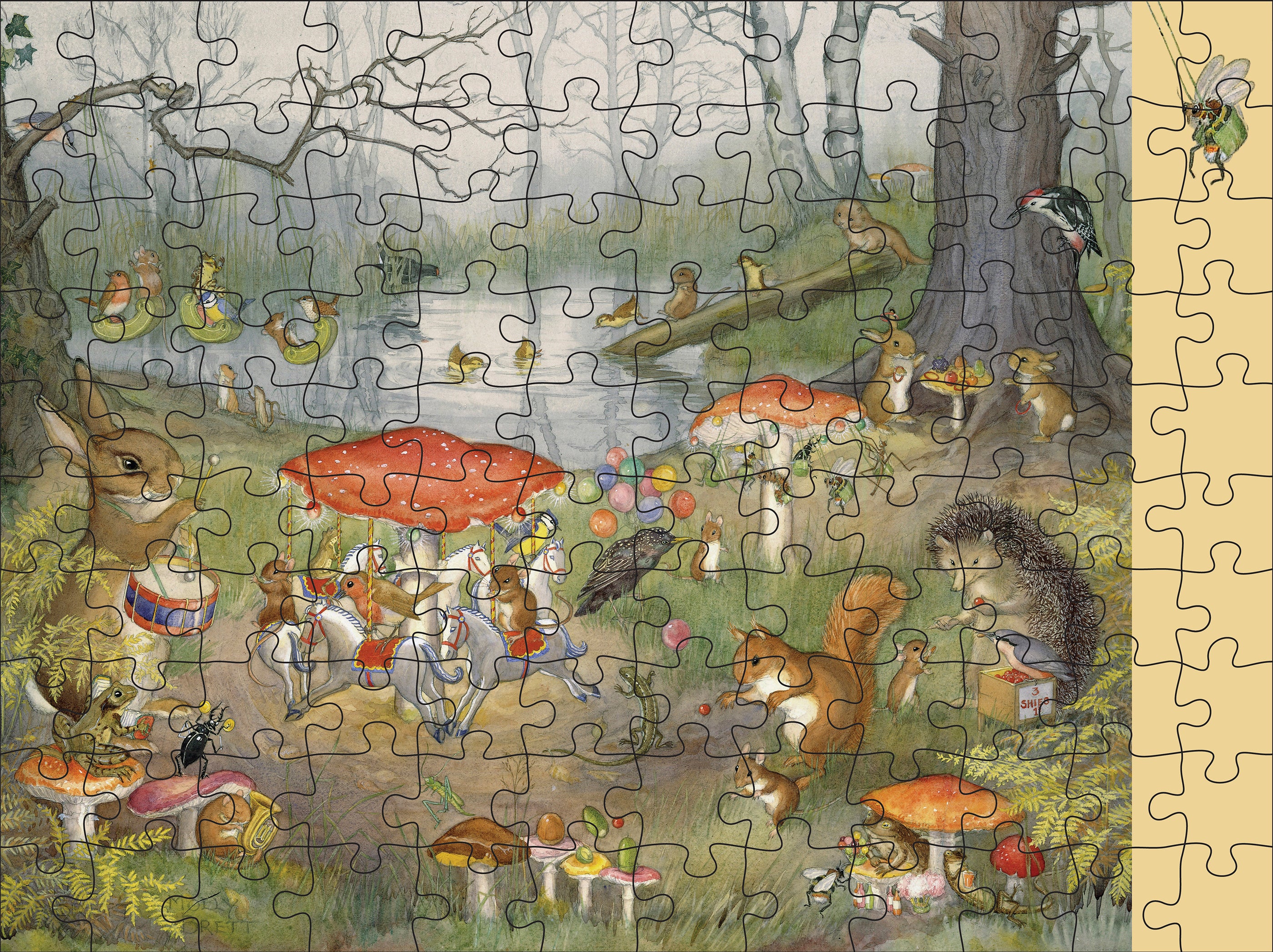 Molly Brett: Woodland Adventures 120-Piece Double-Sided Jigsaw Puzzle Set - Image 6