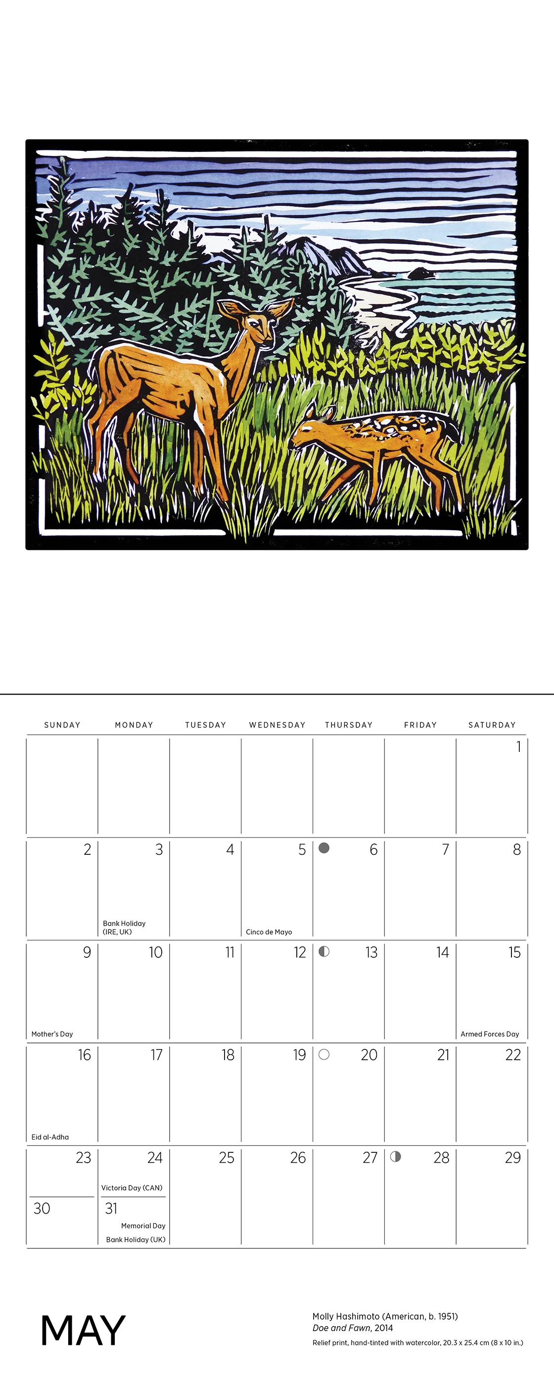 Molly Hashimoto: Wildlife 2027 Mini Wall Calendar - Image 6