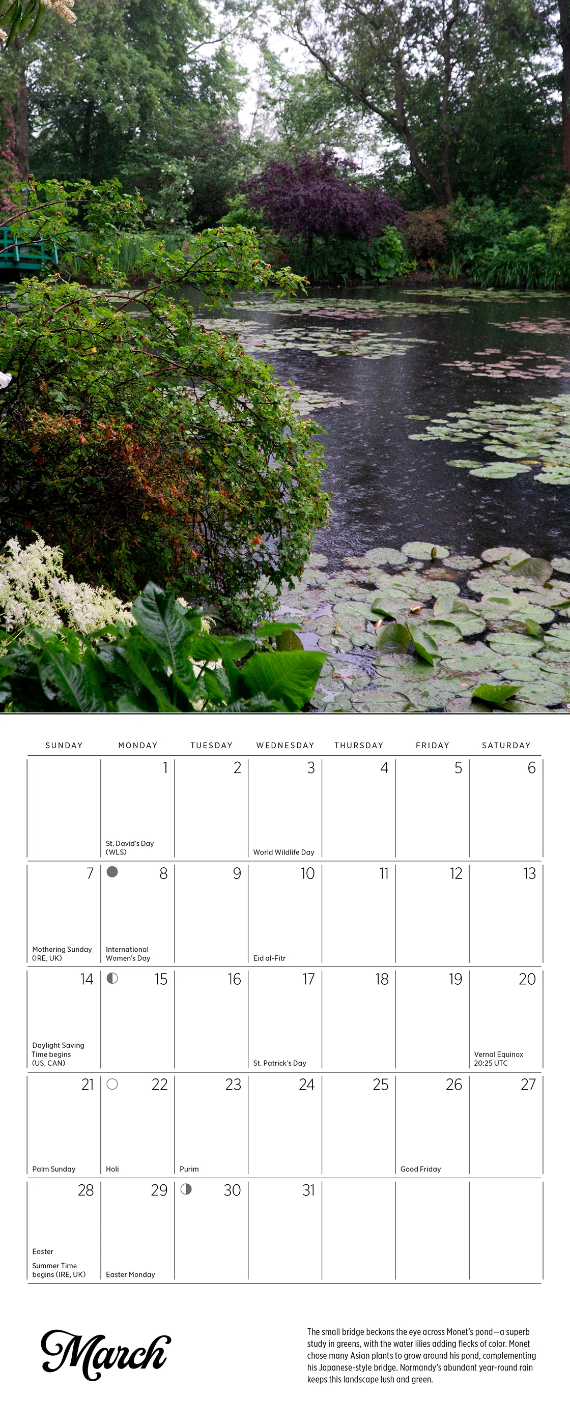 Monet's Passion: The Gardens at Giverny 2027 Mini Wall Calendar - Image 5