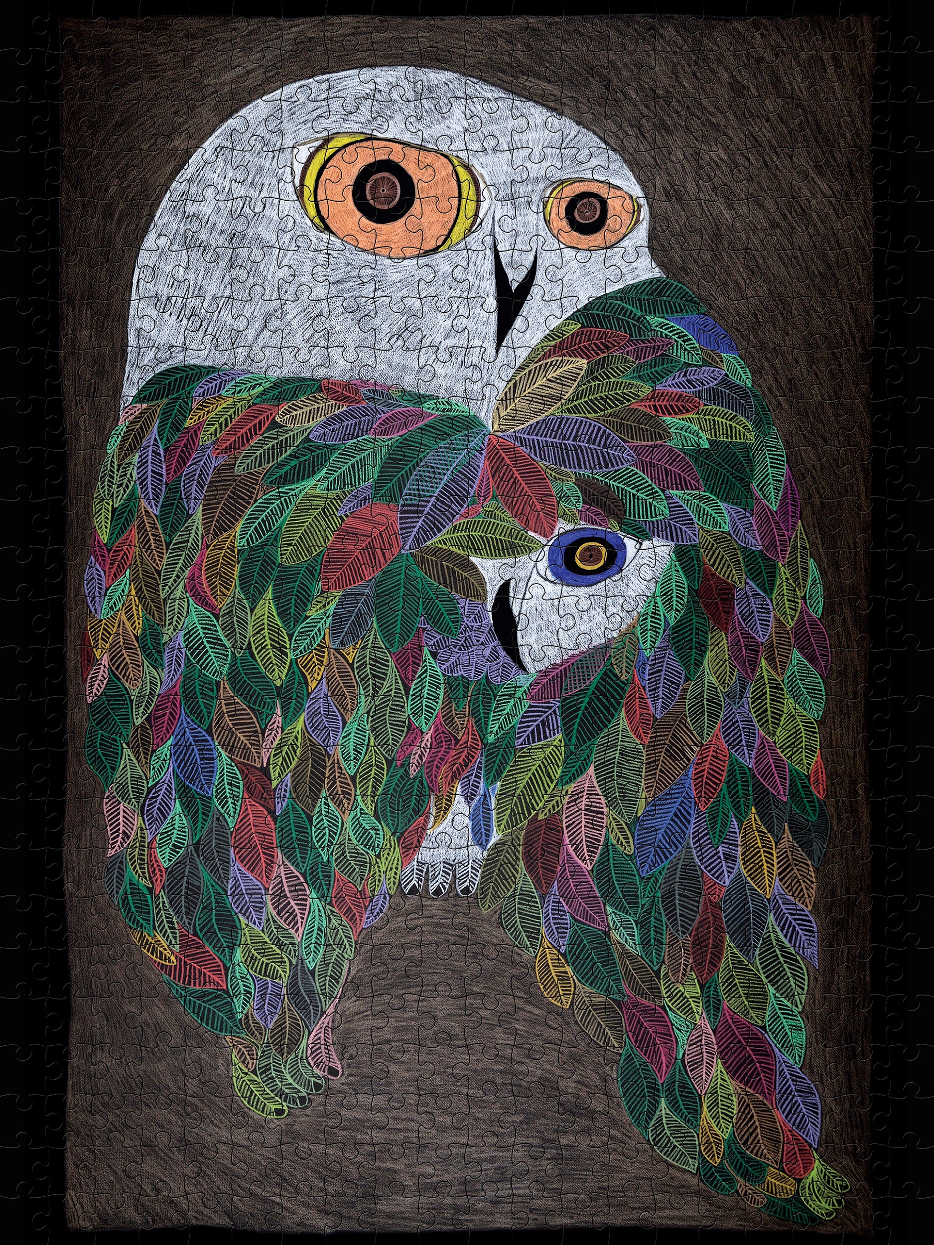 Ningiukulu Teevee: Colourful Wild Owl 500-Piece Jigsaw Puzzle - Image 2