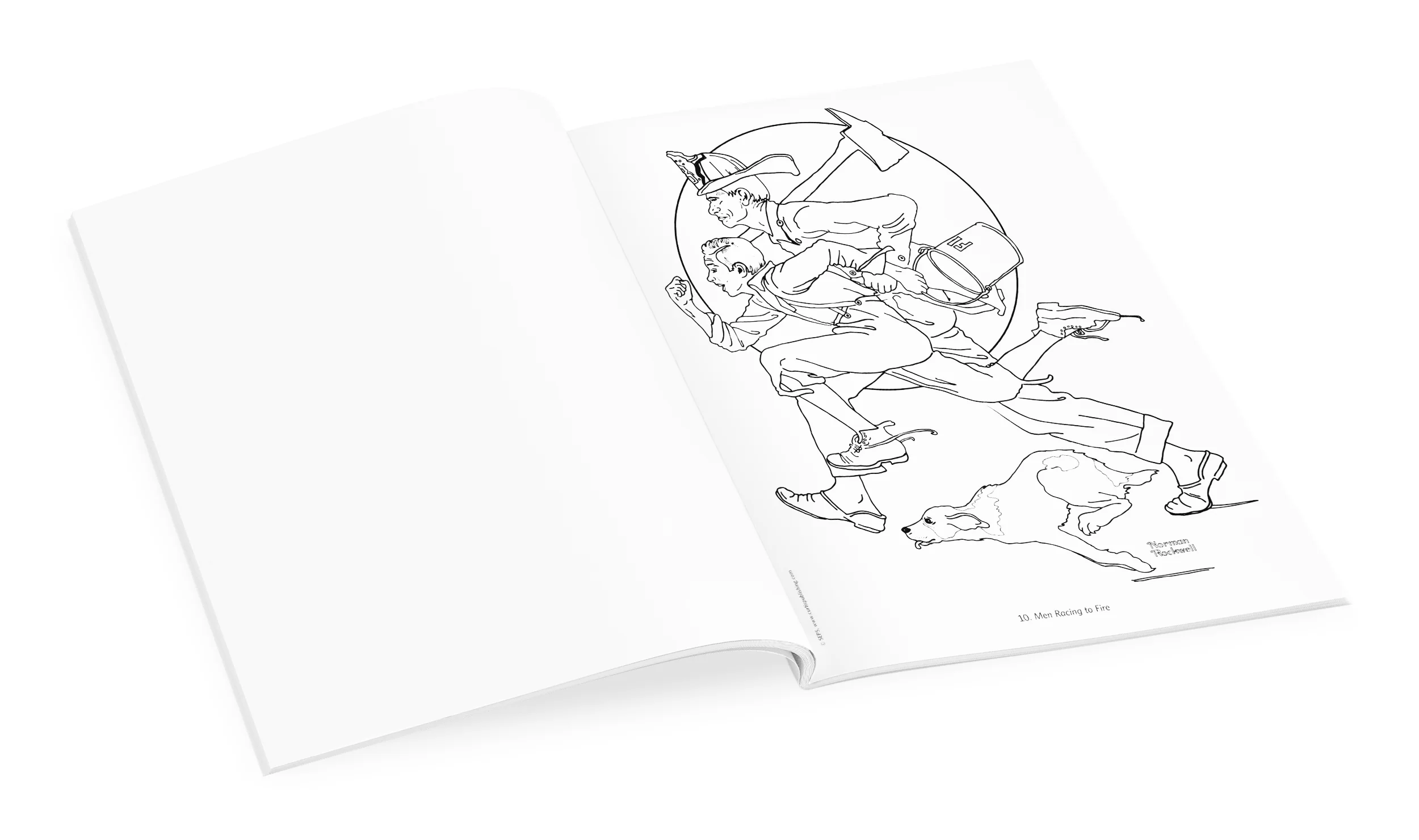 Norman Rockwell Coloring Book - Image 4