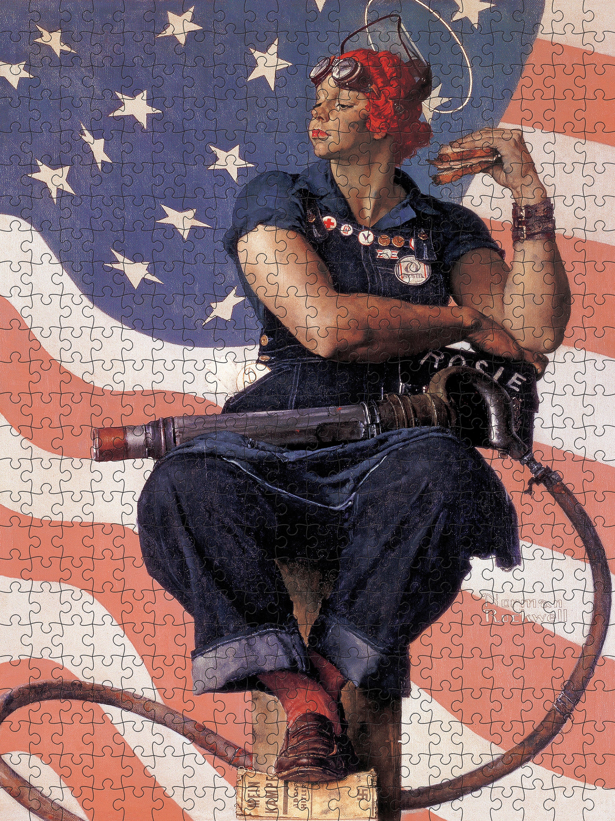 Norman Rockwell: Rosie the Riveter 500-Piece Jigsaw Puzzle - Image 2